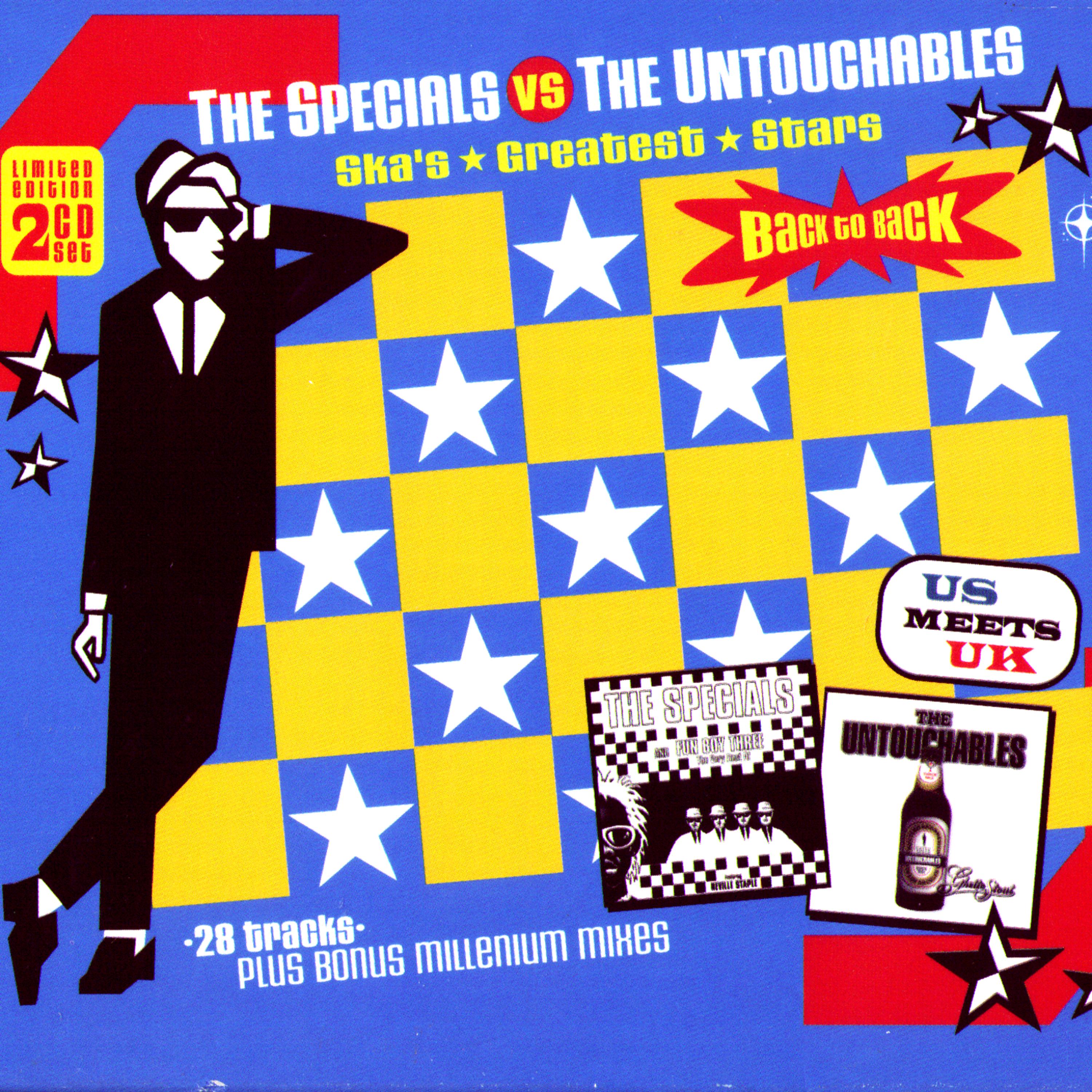 Постер альбома The Specials vs. the Untouchables - Ska's Greatest Stars Back to Back