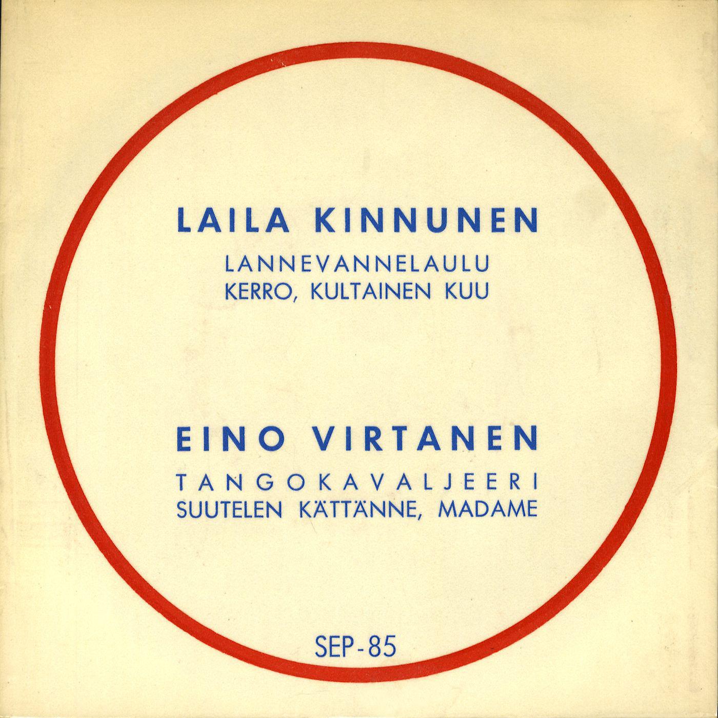 Постер альбома Laila Kinnunen ja Eino Virtanen