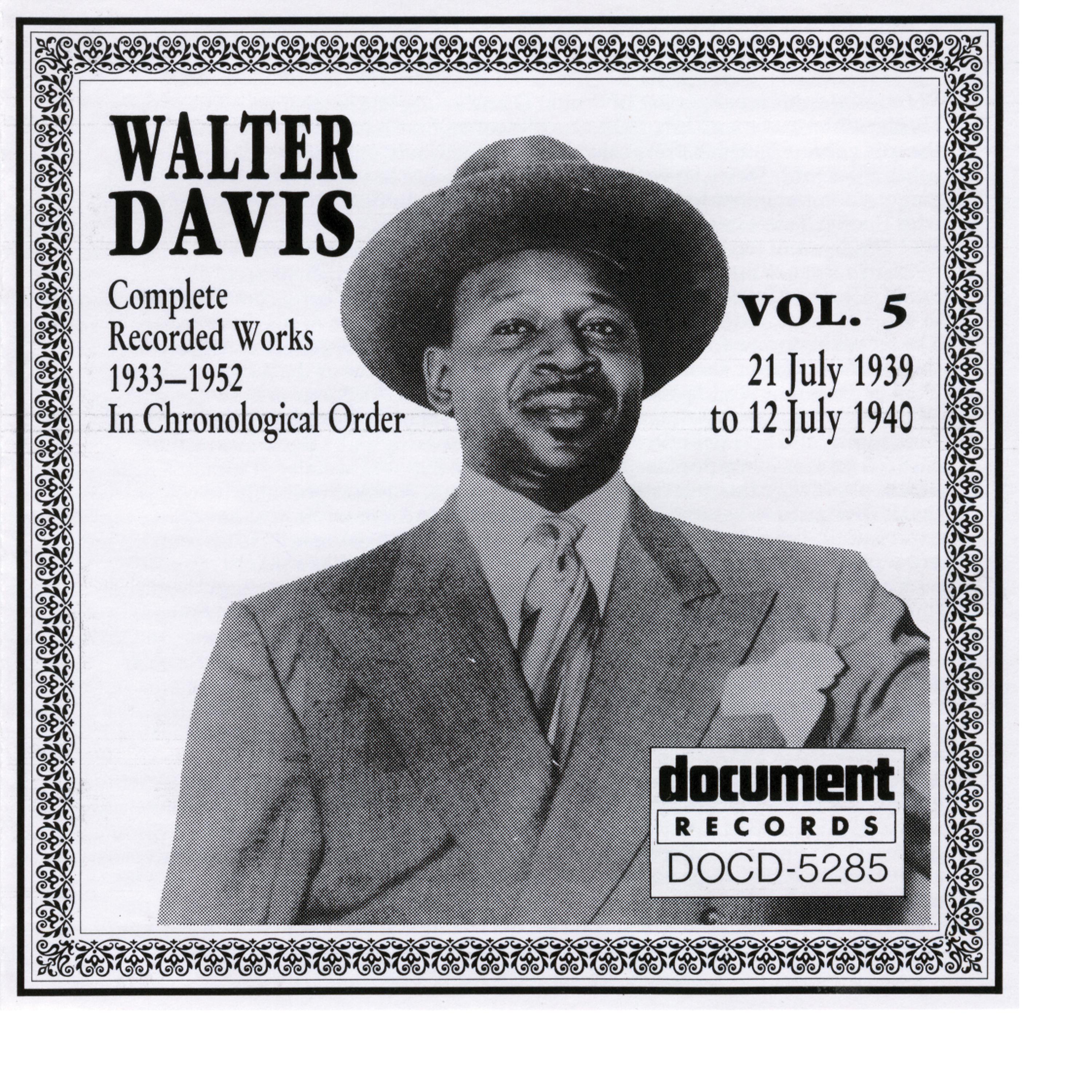 Постер альбома Walter Davis Vol. 5  1939-1940