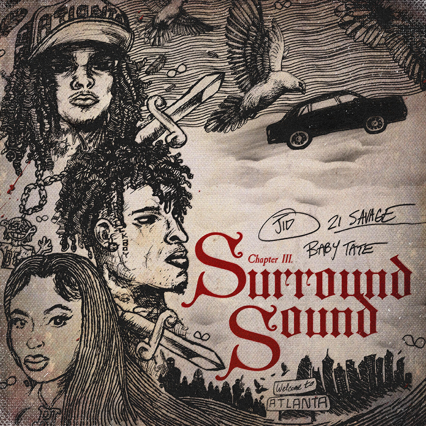 Surround sound 21 savage. Surround Sound (feat. 21 Savage & Baby Tate) от jid. Jid the Forever story. 21 Savage jid.