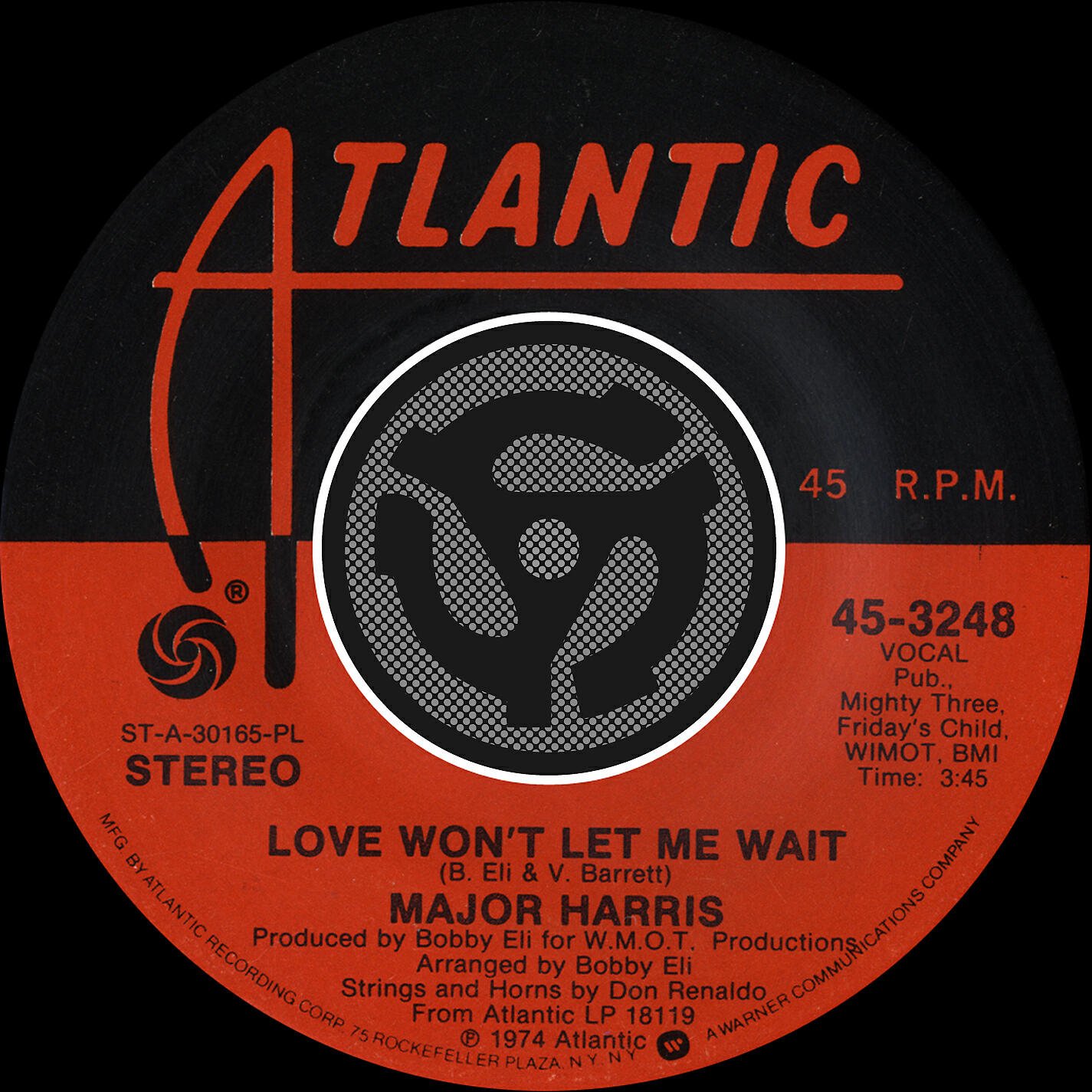 Major Harris - Love Won't Let Me Wait (45 Version)