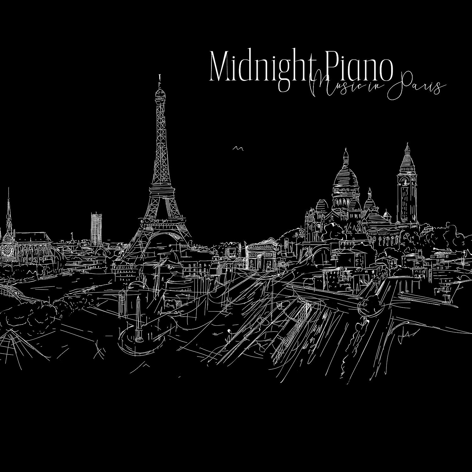Постер альбома Midnight Piano Music in Paris: Moody Piano Background for Restaurant, Dinner Party, Brunch Time, Wine Tasting, Relaxation