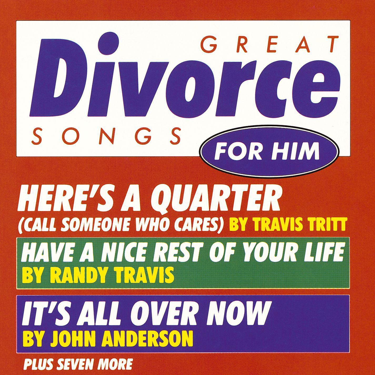 Постер альбома Great Divorce Songs For Him/Various Artists