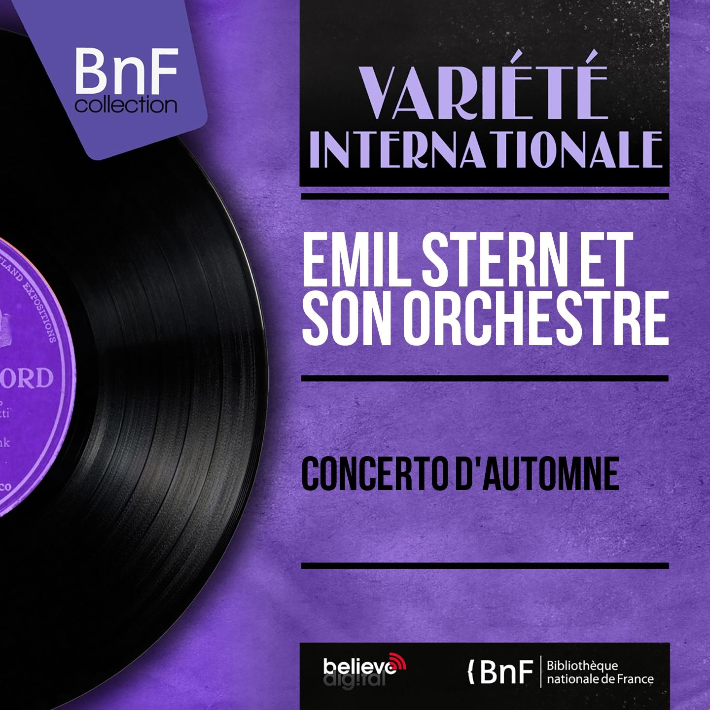Постер альбома Concerto d'automne (Mono version)