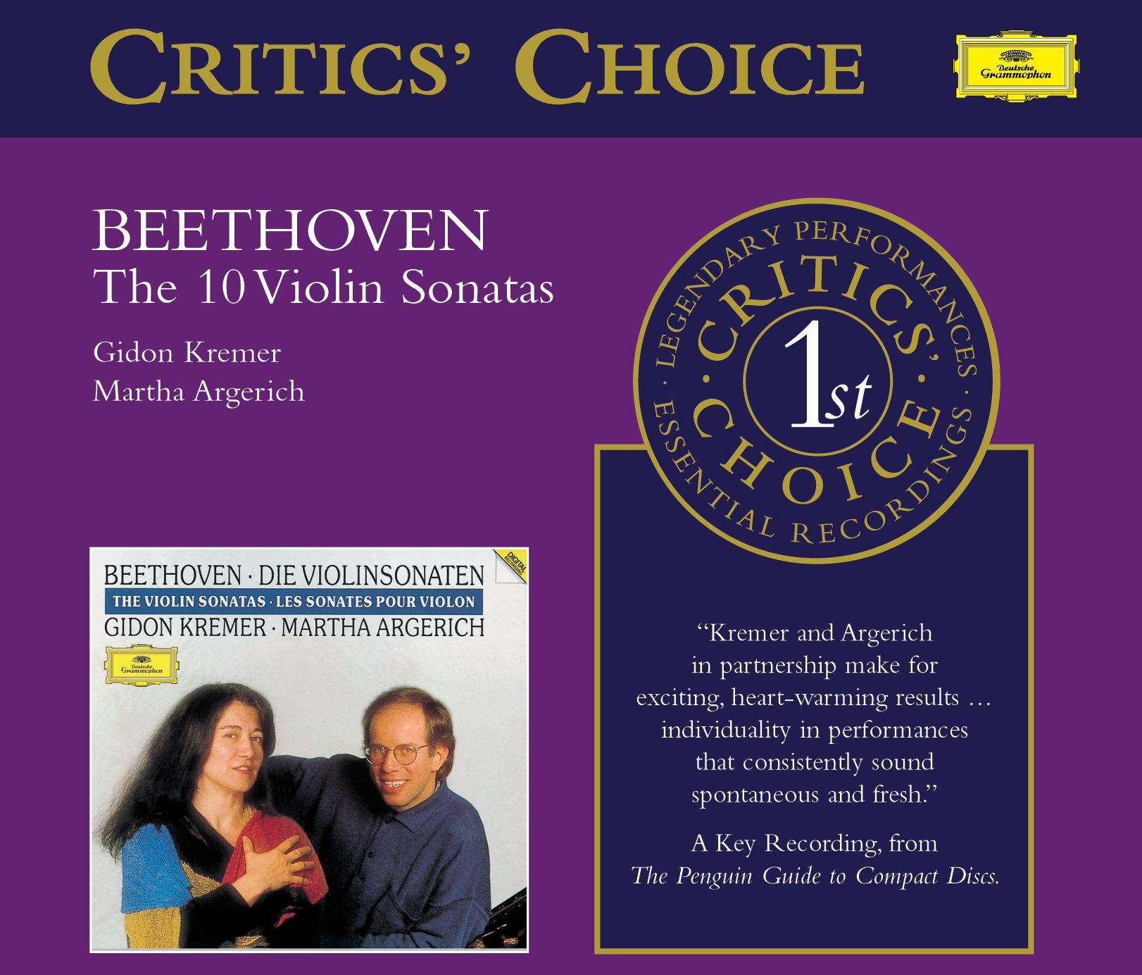 Постер альбома Beethoven: The Violin Sonatas
