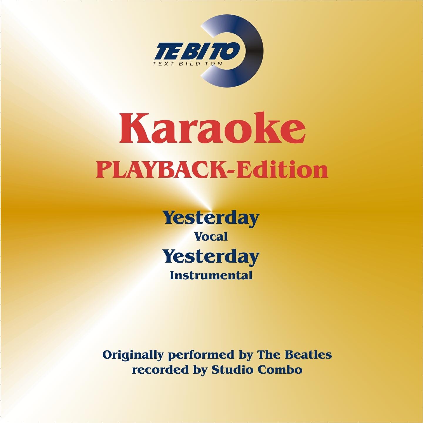 Studiocombo - Yesterday (Karaoke Version) [Fullplayback] (Originally Performed By The Beatles)