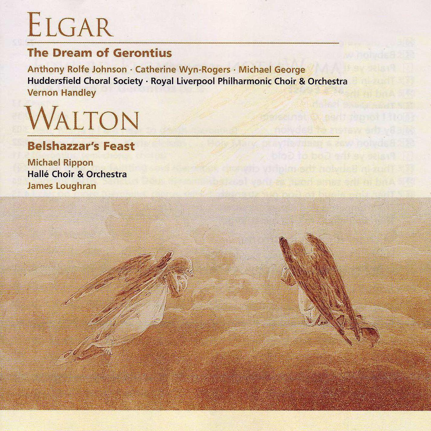 Постер альбома Elgar The Dream of Gerontius . Walton Belshazzar's Feast