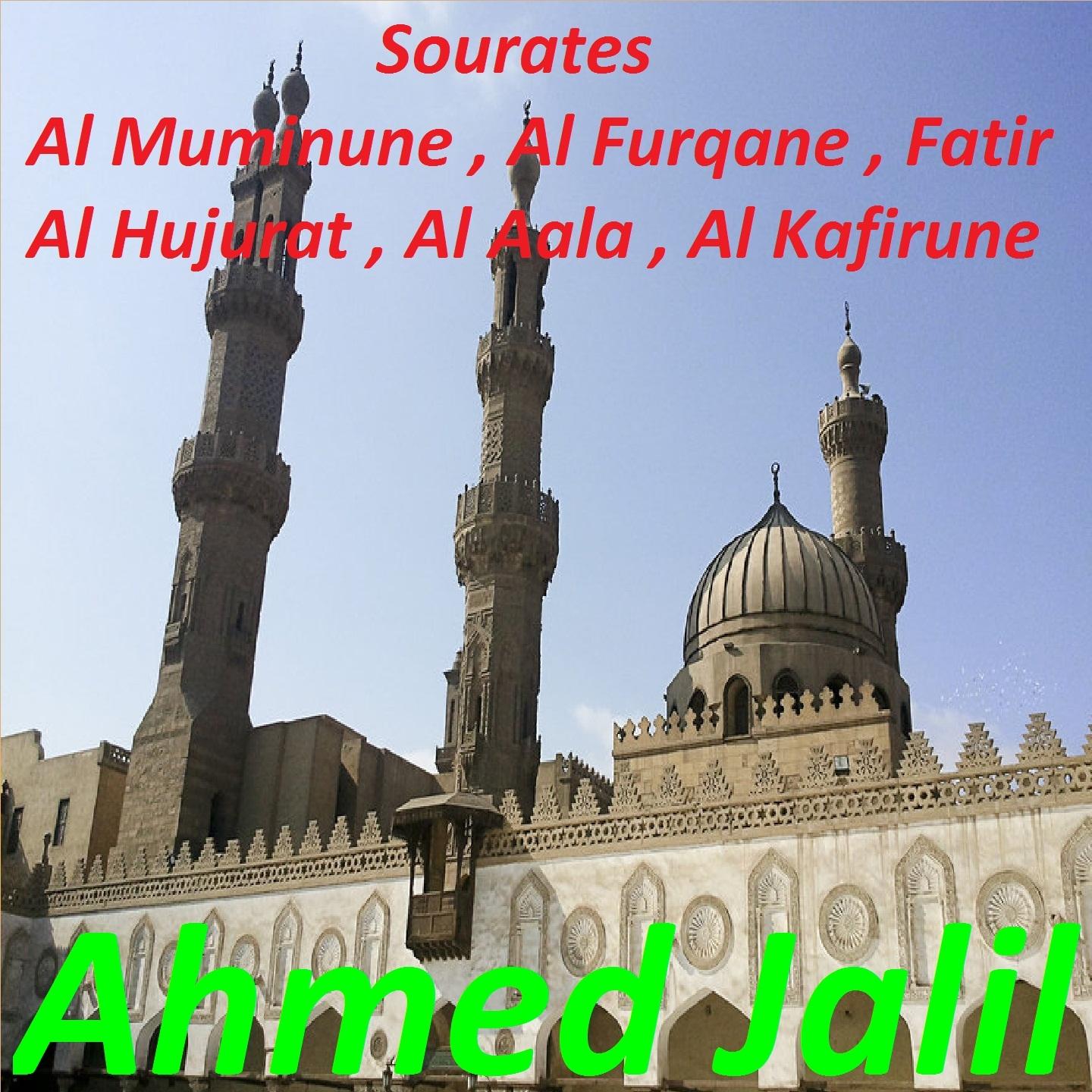 Постер альбома Sourates Al Muminune, Al Furqane, Fatir, Al Hujurat, Al Aala, Al Kafirune