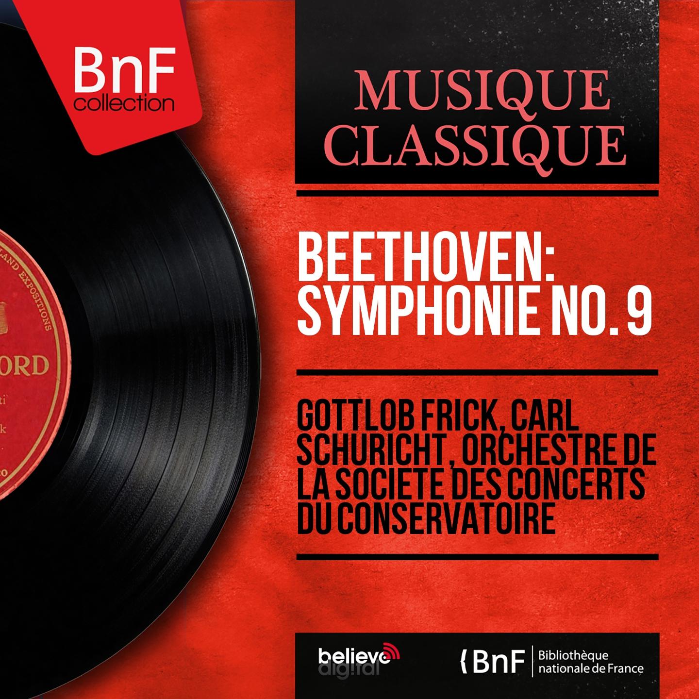 Постер альбома Beethoven: Symphonie No. 9 (Mono Version)