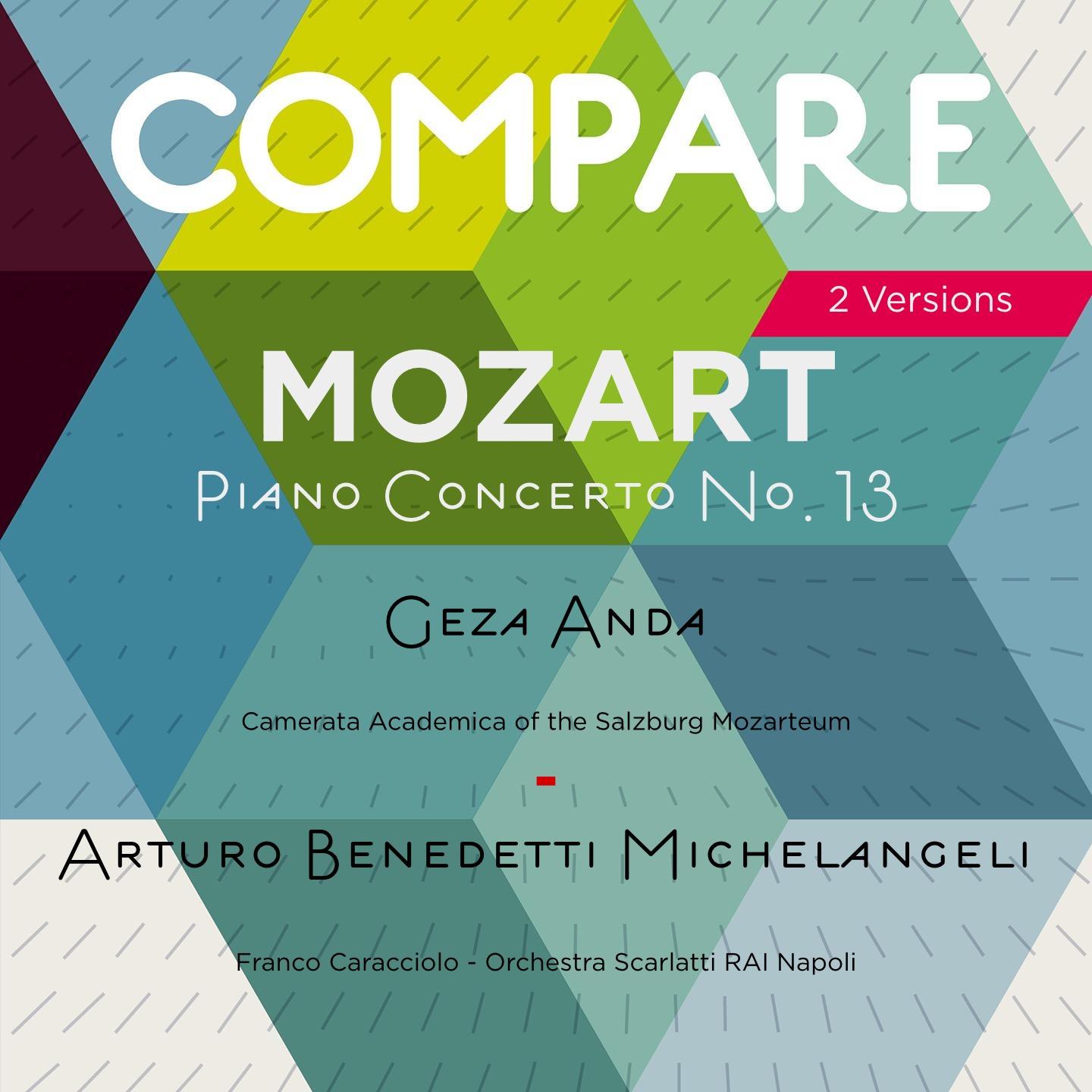 Постер альбома Mozart: Piano Concerto No. 13, K. 415, Geza Anda vs. Arturo Benedetti Michelangeli (Compare 2 Versions)