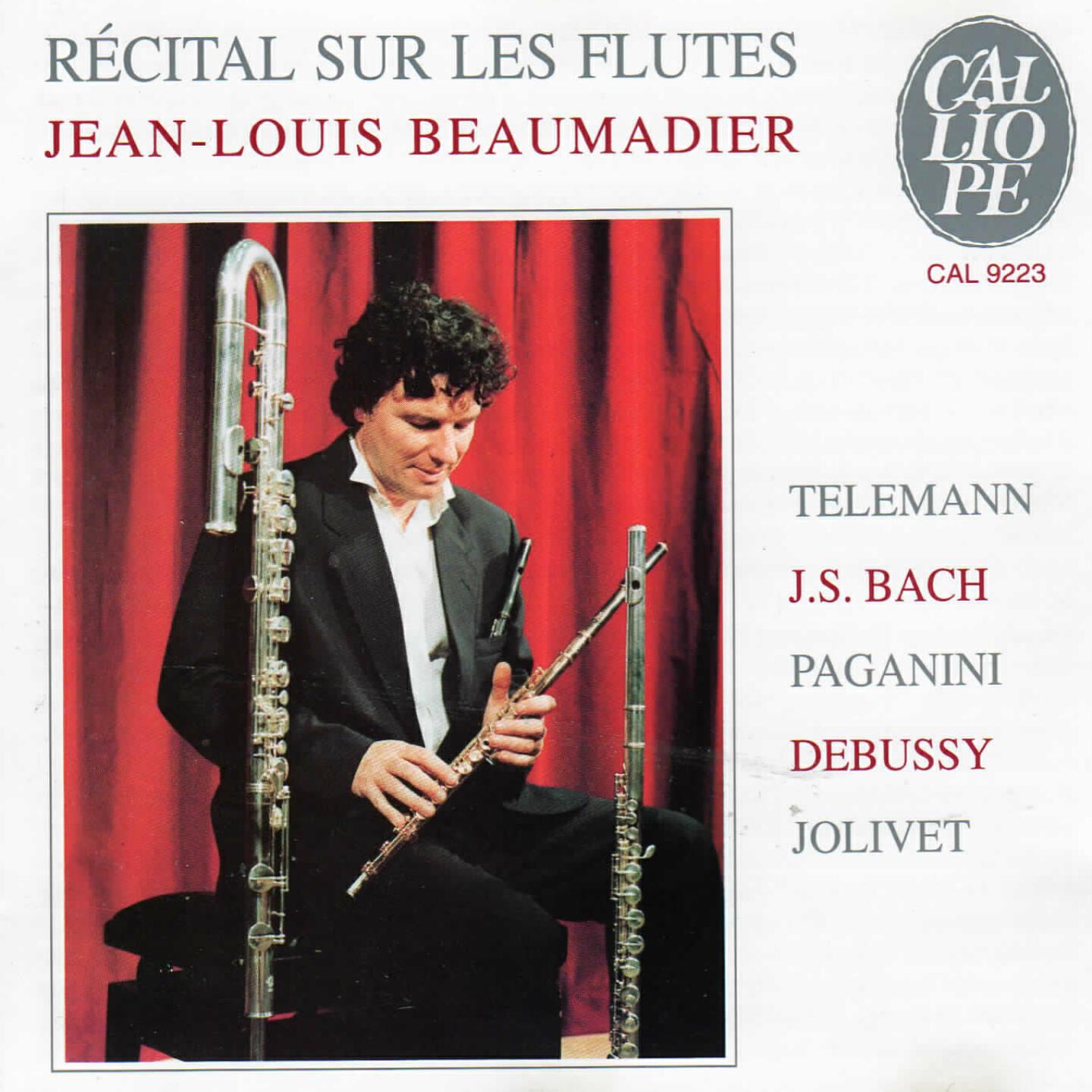 Jean-Louis Beaumadier - Flute Sonata in A Minor, Wq. 132: II. Allegro