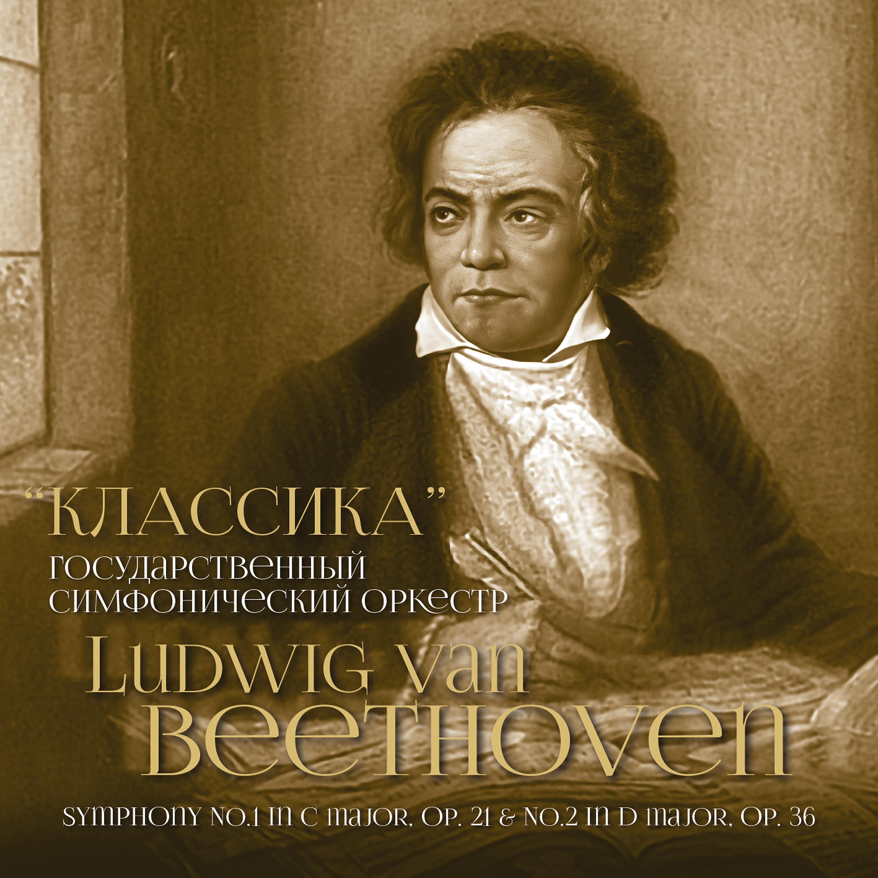 Постер альбома Ludwig van Beethoven: Symphony No. 1 in C Major, Op. 21 - Symphony No. 2 in D Major, Op. 36