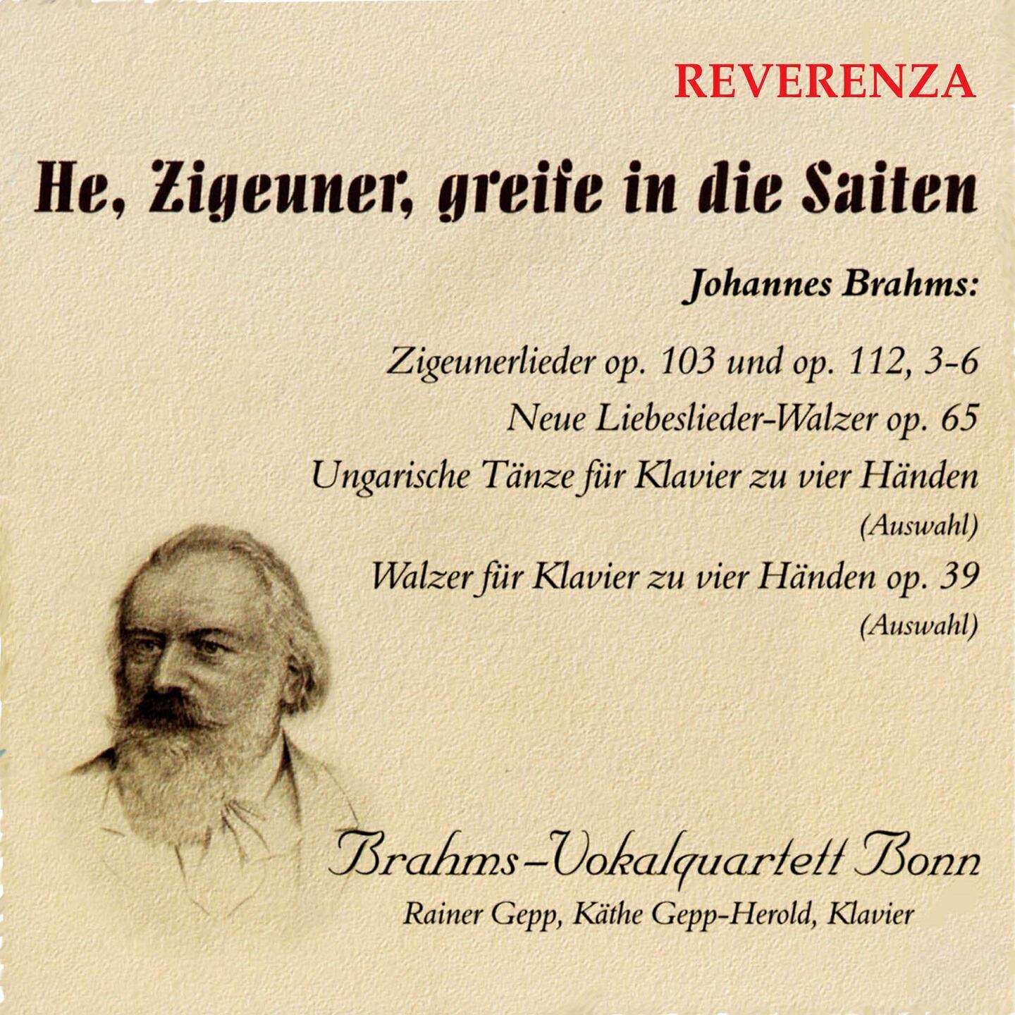 Brahms-Vokalquartett Bonn - Neue Liebeslieder-Walzer, Op. 65: No. 7, Vom Gebirge Well auf Well