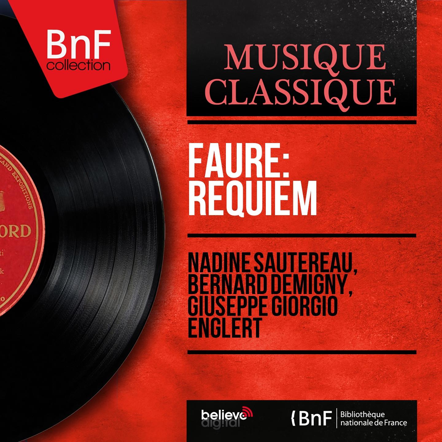 Постер альбома Fauré: Requiem (Mono Version)