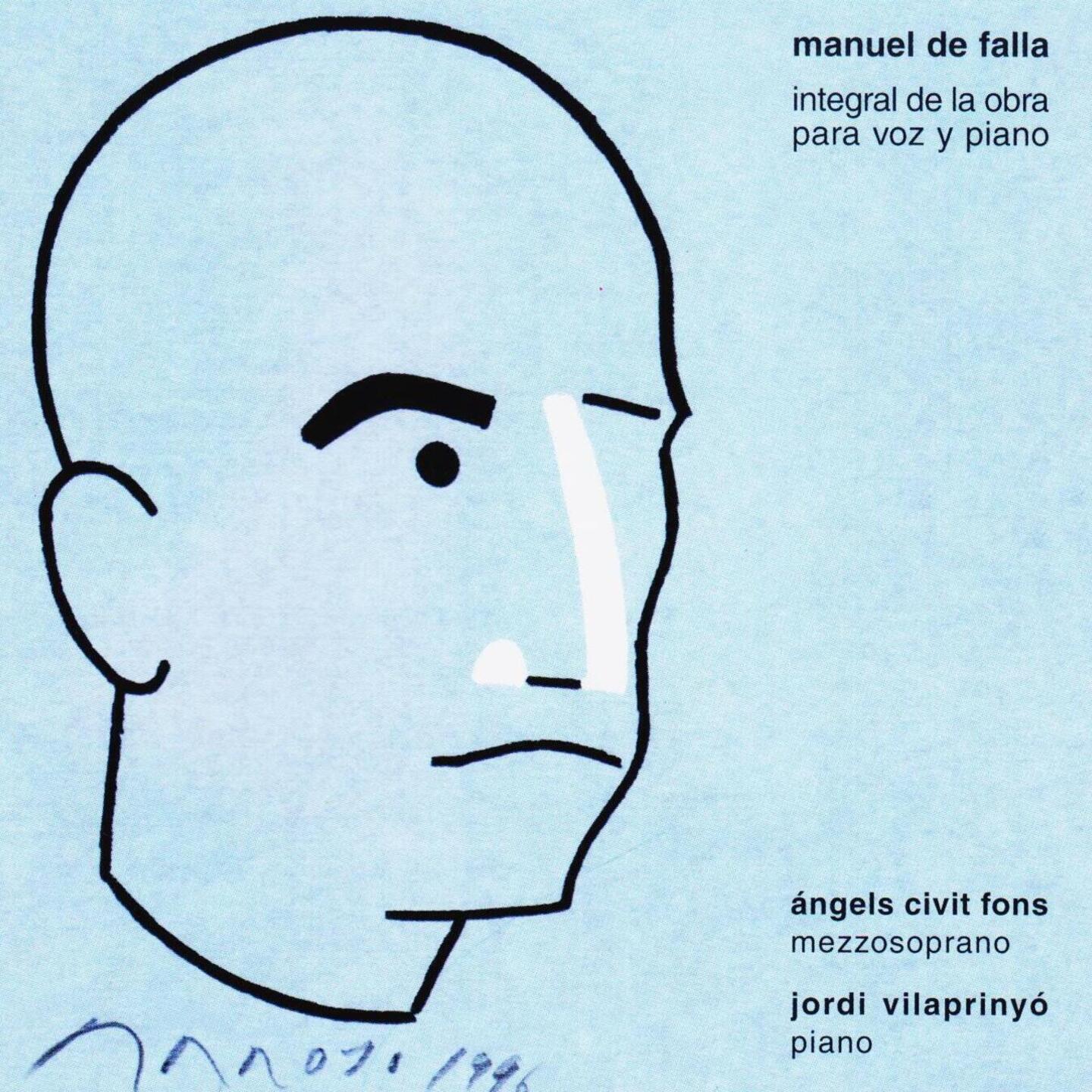 Постер альбома Manuel de Falla - Integral de la Obra para Voz y Piano