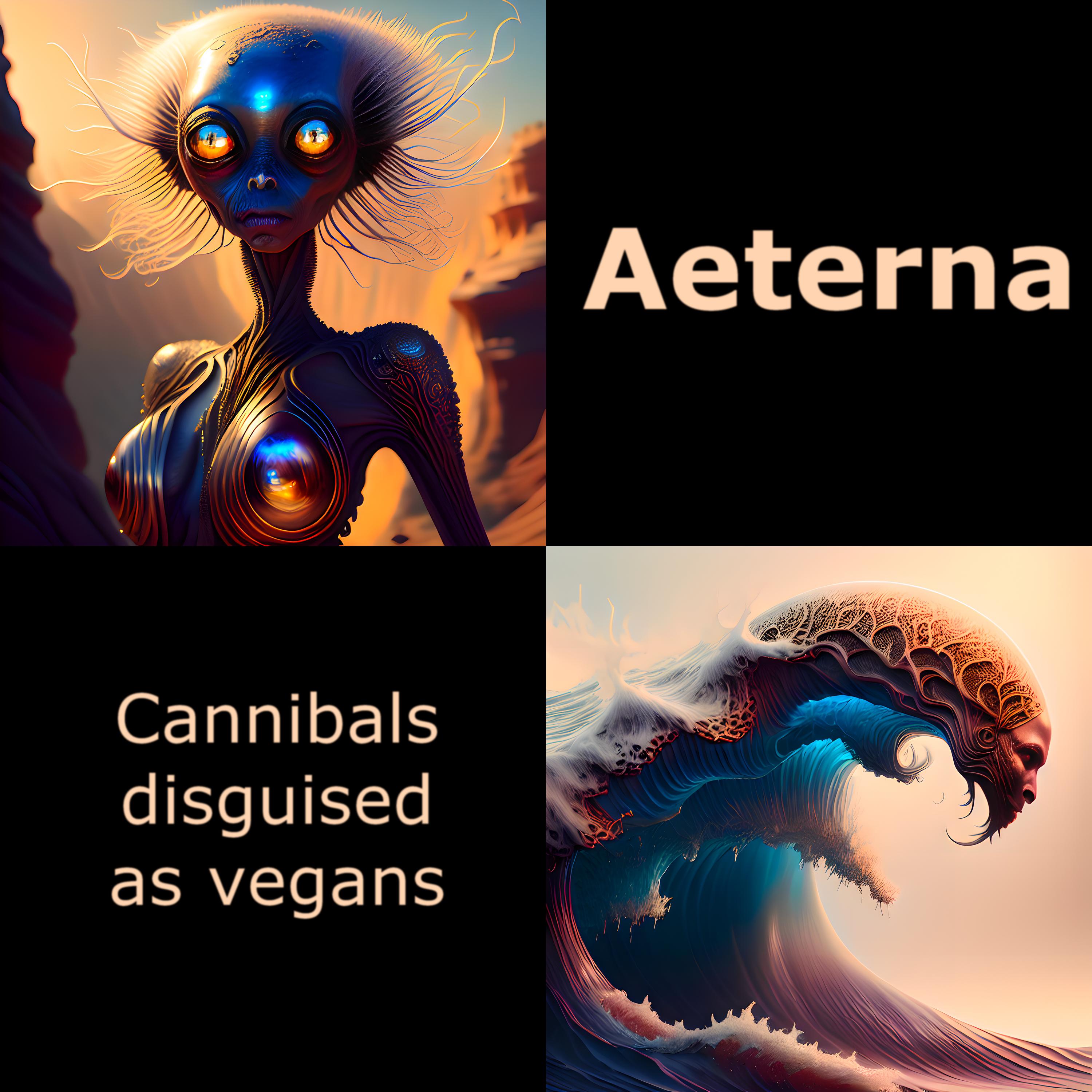 Постер альбома Cannibals disguised as vegans