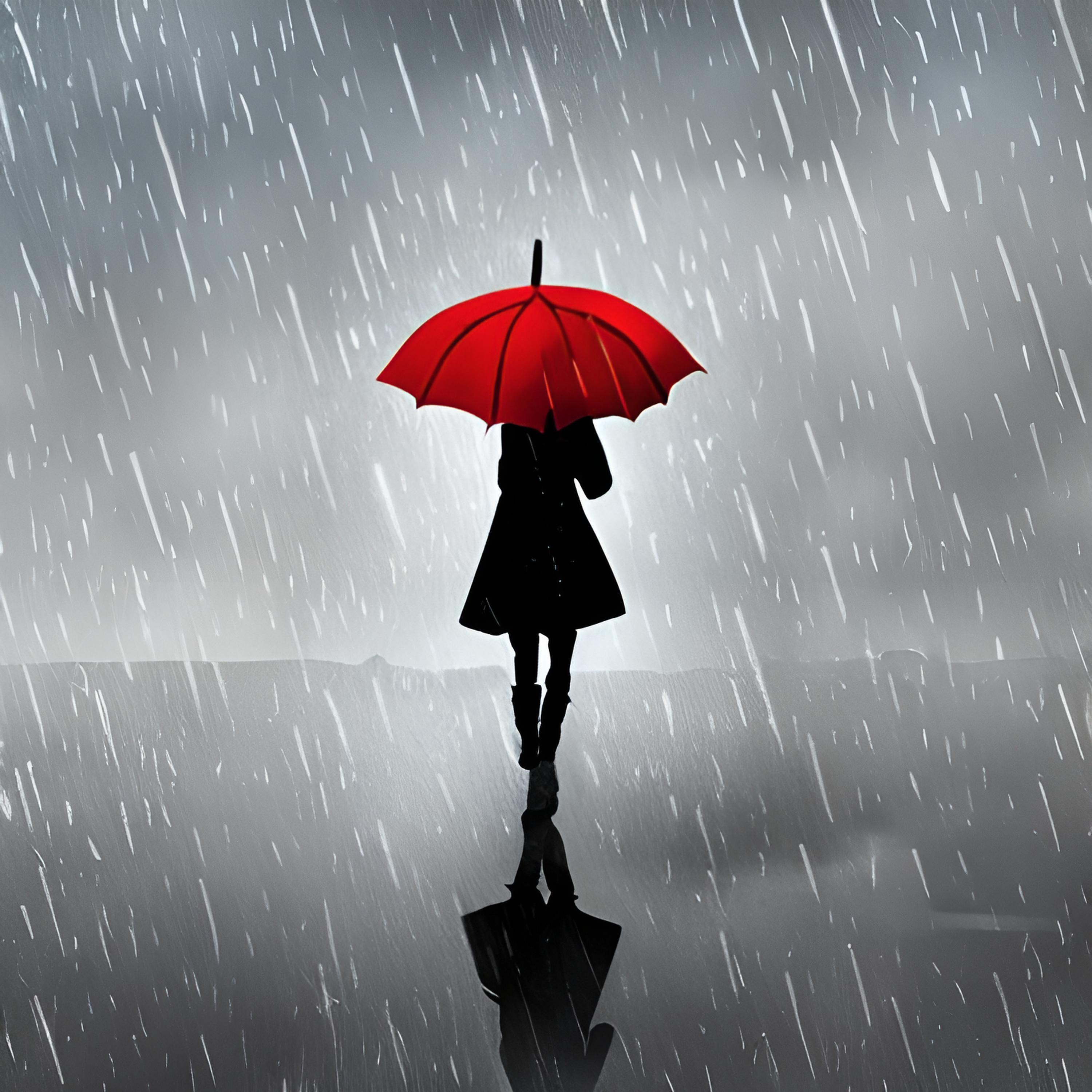 Постер альбома Девочка с красным зонтиком