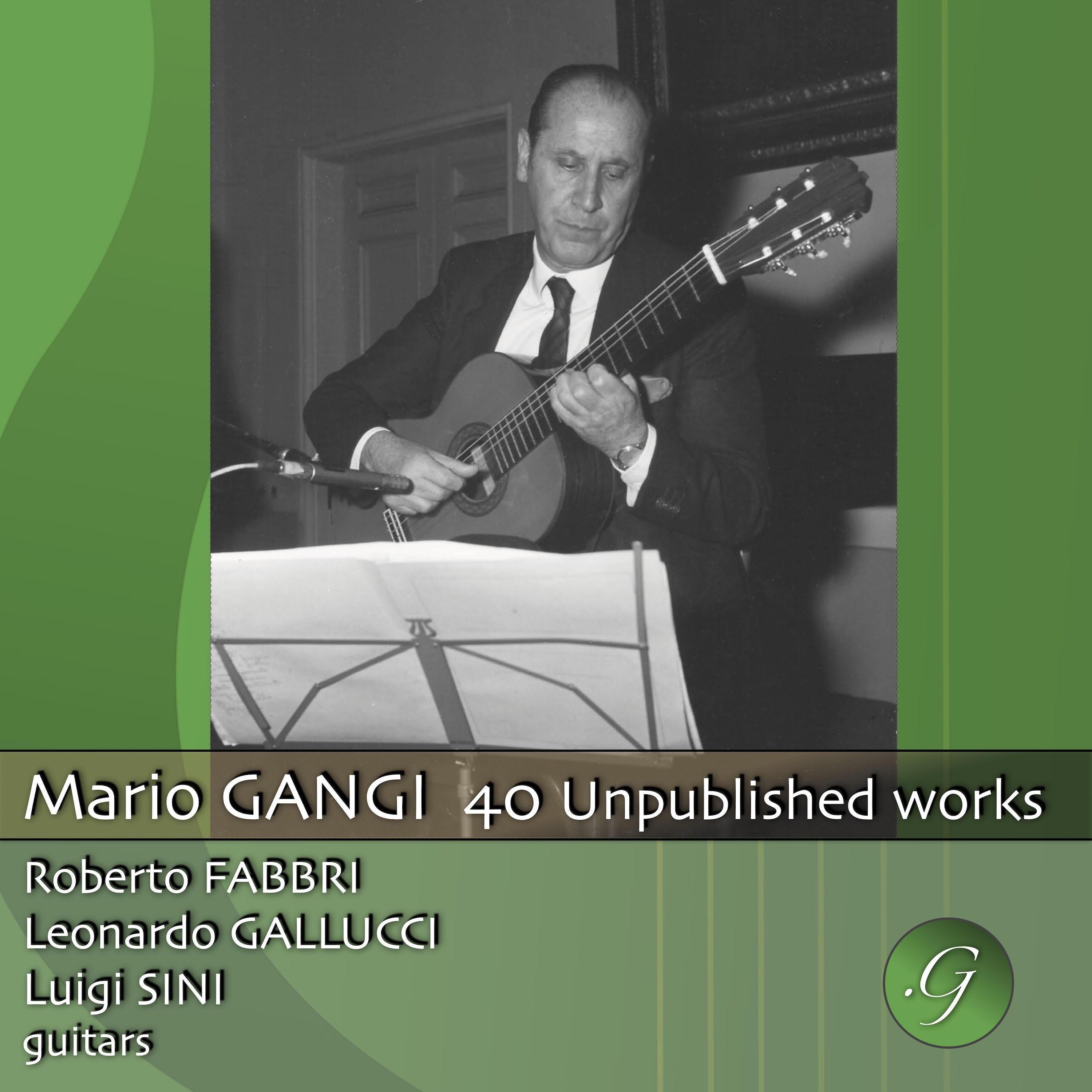 Постер альбома Mario Gangi: 40 Unpublished Works