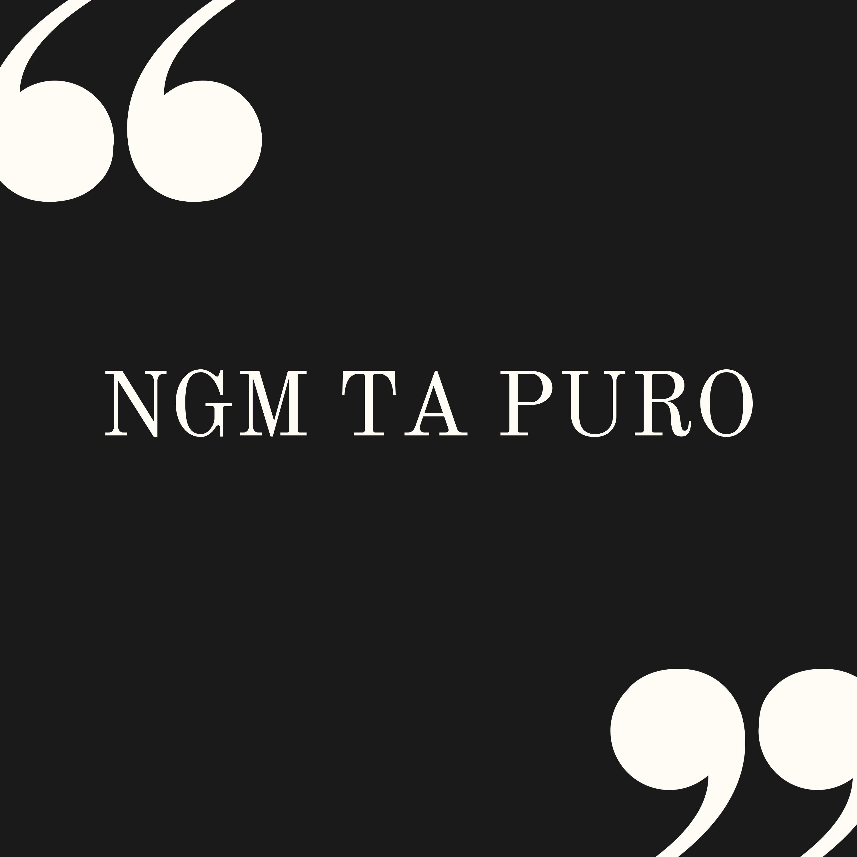 Постер альбома Ngm Ta Puro