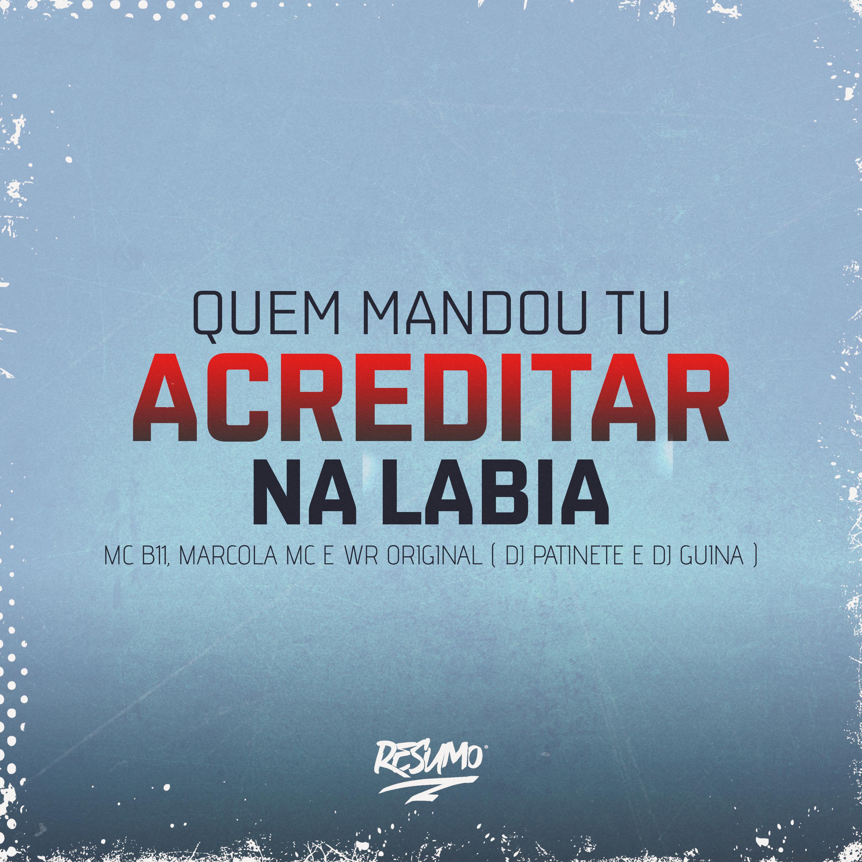 Постер альбома Quem Mandou Tu Acreditar na Labia