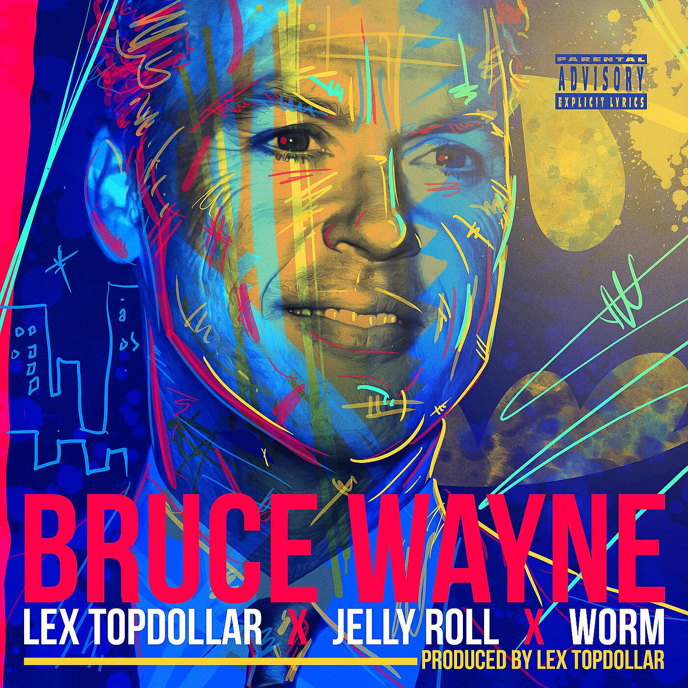 Lex Topdollar - Bruce Wayne (feat. Jelly Roll & Worm)