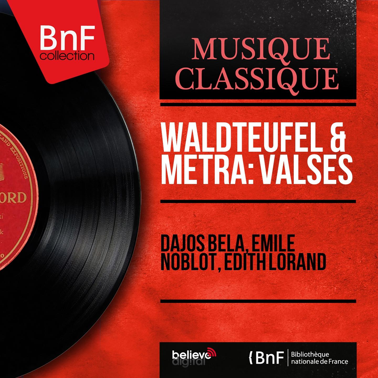 Постер альбома Waldteufel & Métra: Valses (Mono Version)