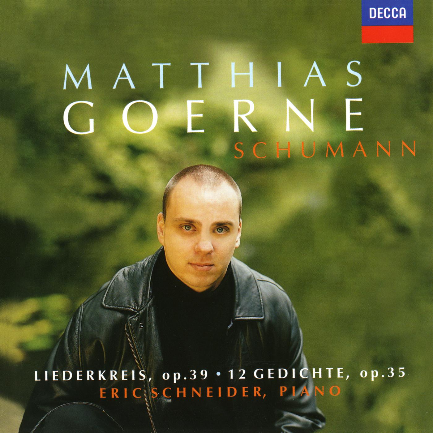 Постер альбома Schumann: Liederkreis Op. 39; 12 Gedichte