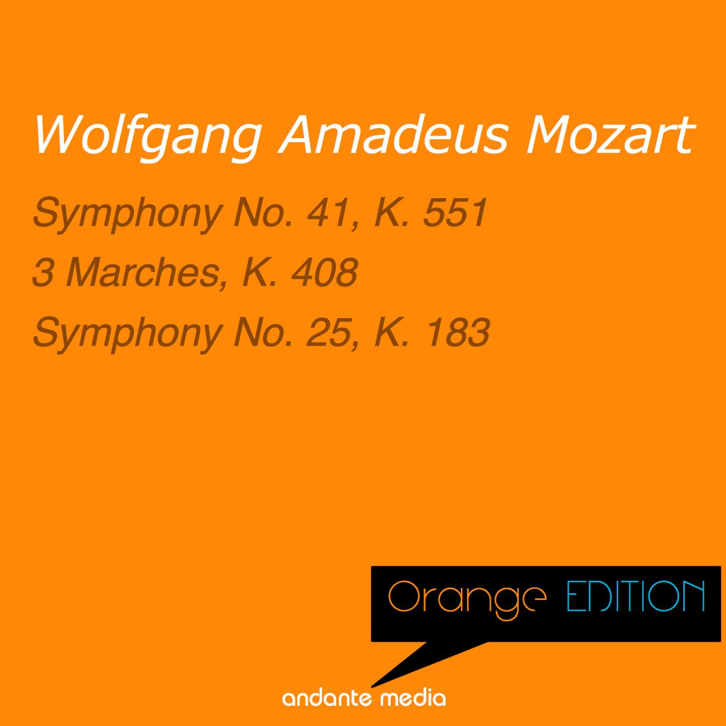 Постер альбома Orange Edition - Mozart: Symphony No. 41, K. 551 & Symphony No. 25, K. 183