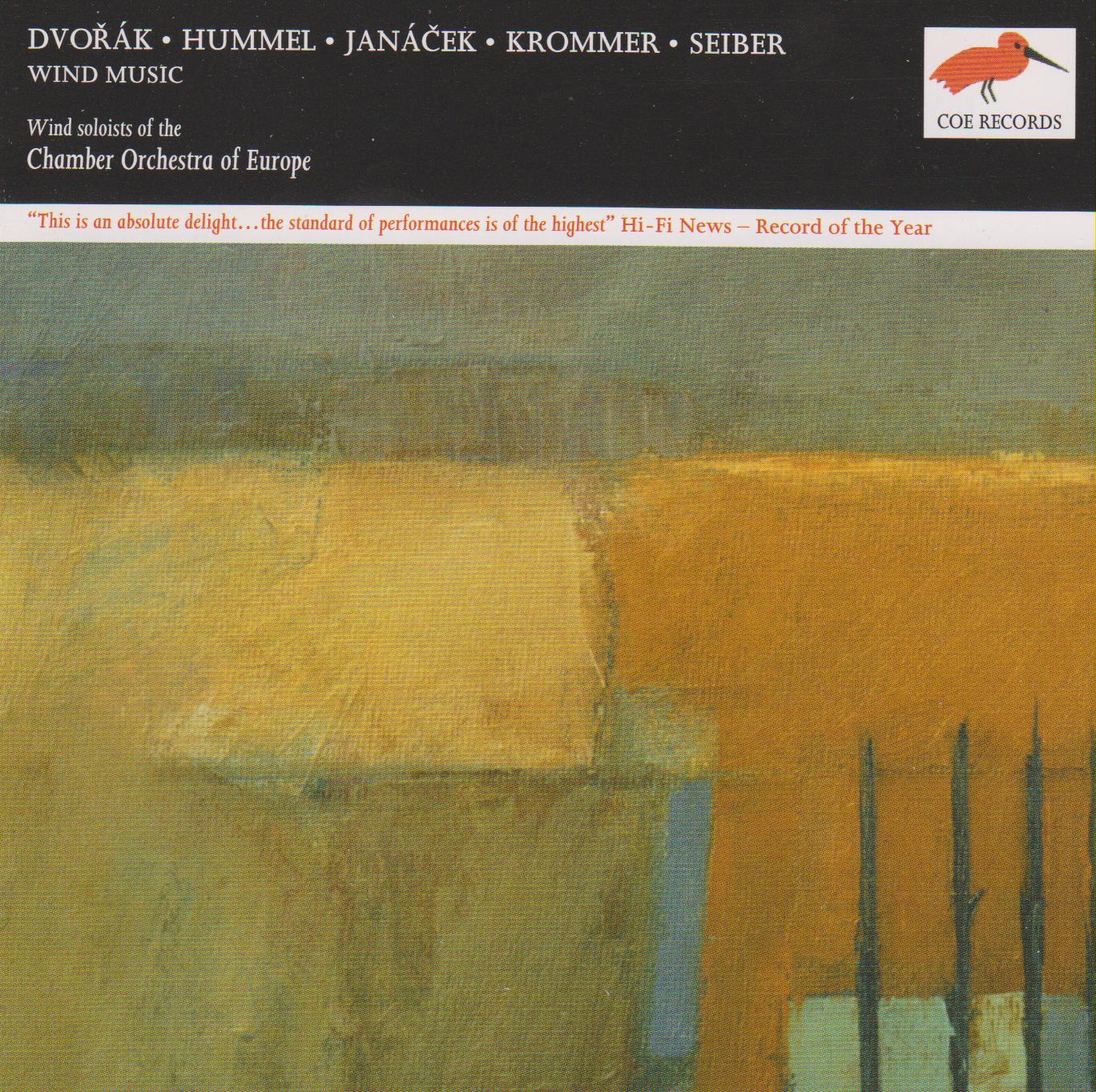 Постер альбома Dvořák, Janáček, Seiber, Hummel, Krommer: Music for Wind Ensemble