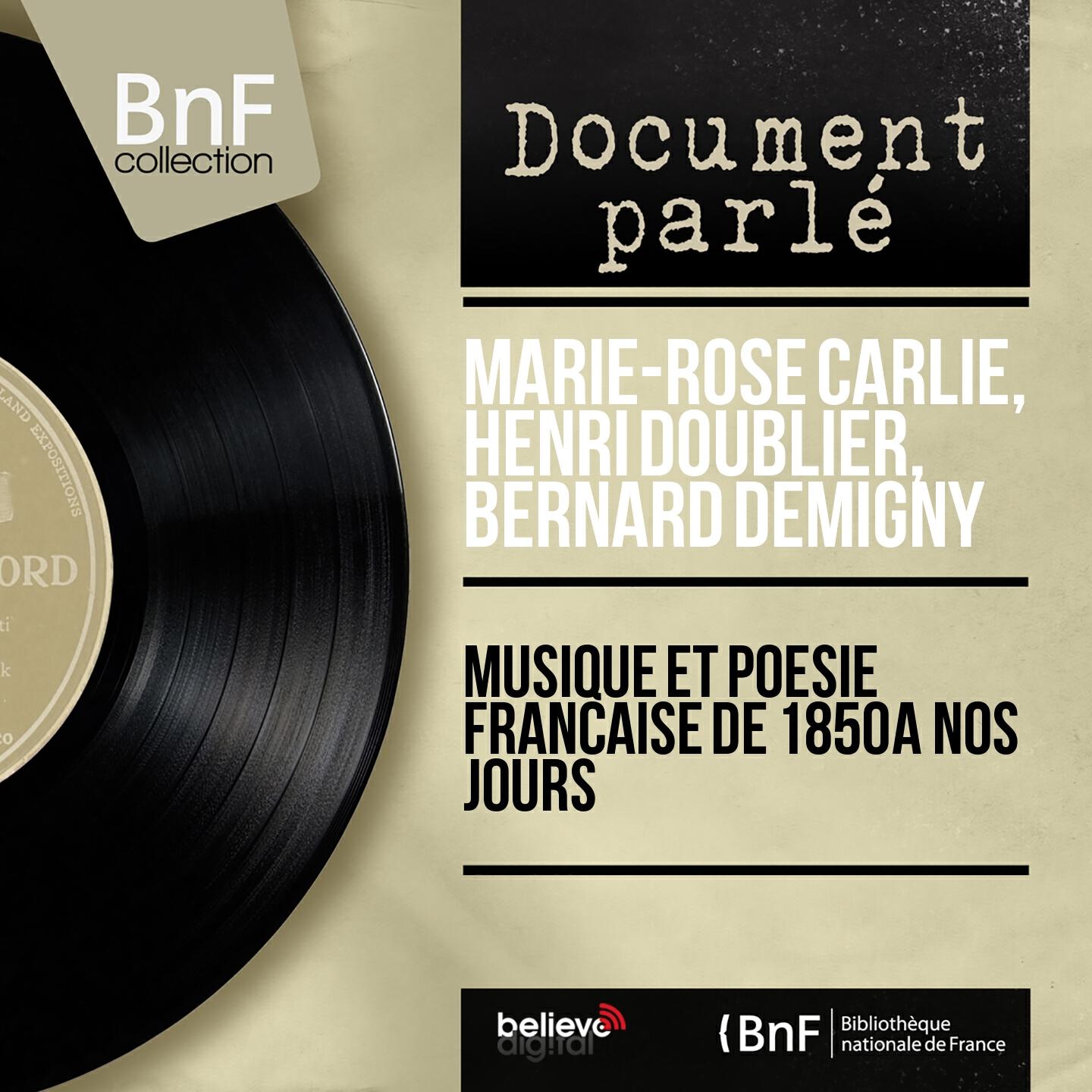 Marie-Rose Carlié - Jadis et Naguère: Art poétique