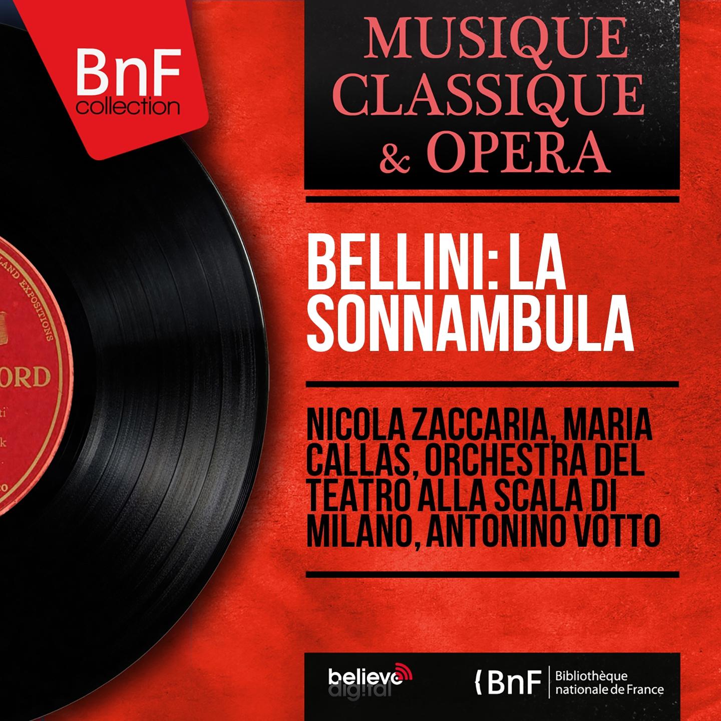 Постер альбома Bellini: La sonnambula (Mono Version)