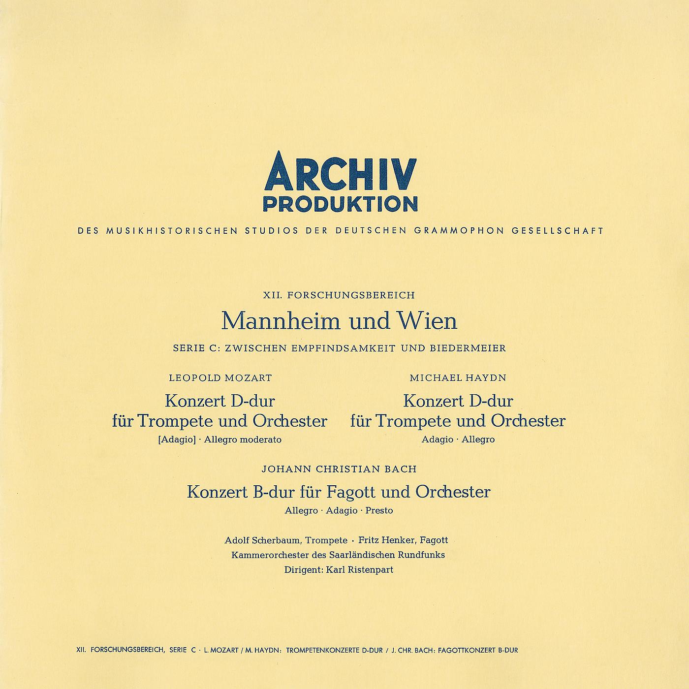 Постер альбома Mozart, L. / Haydn, M. / Bach, J.C. / Telemann: Trumpet Concertos