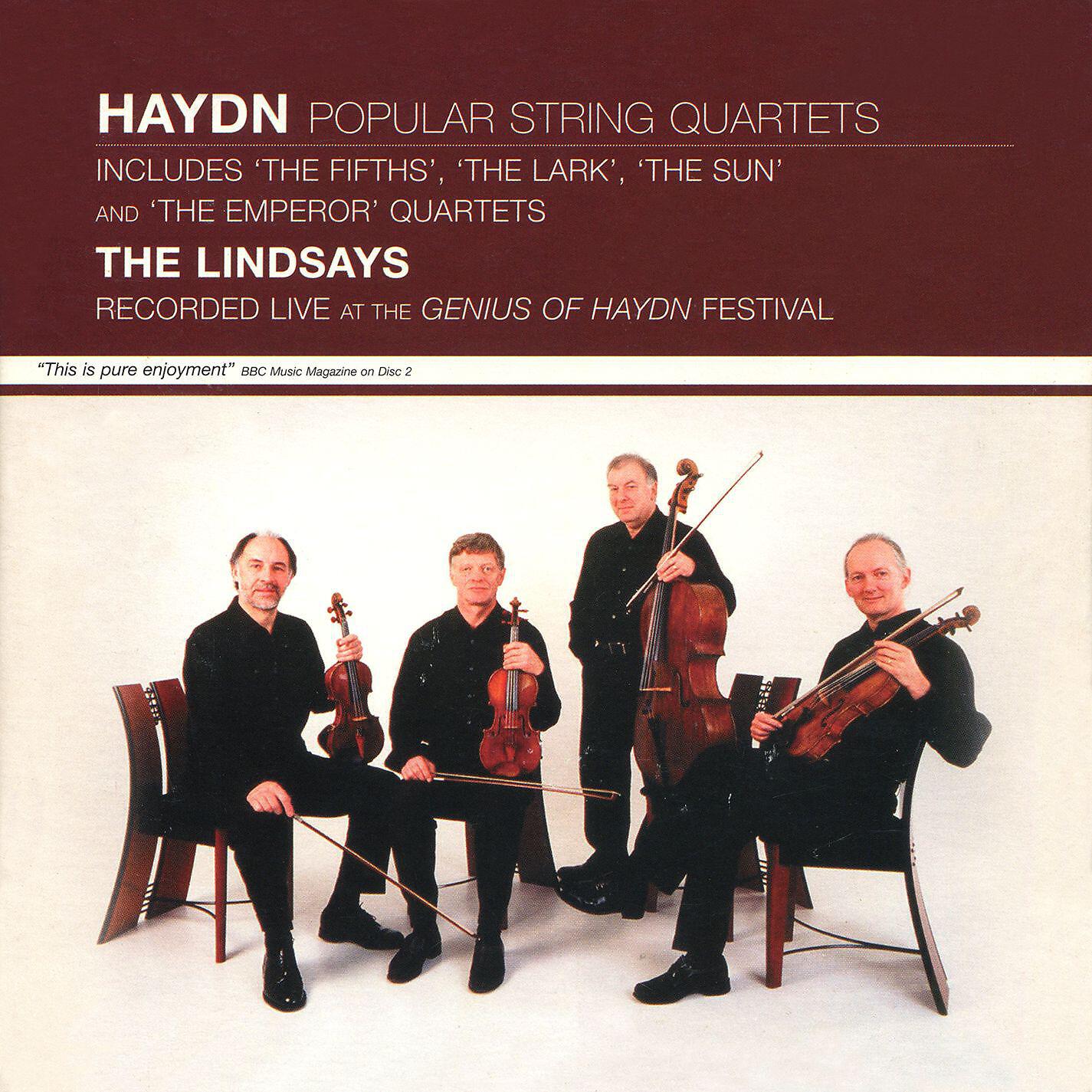 The Lindsays - String Quartet No. 25 in C Major, Op. 20 No. 2 Hob. III:32: I. Moderato (Live)