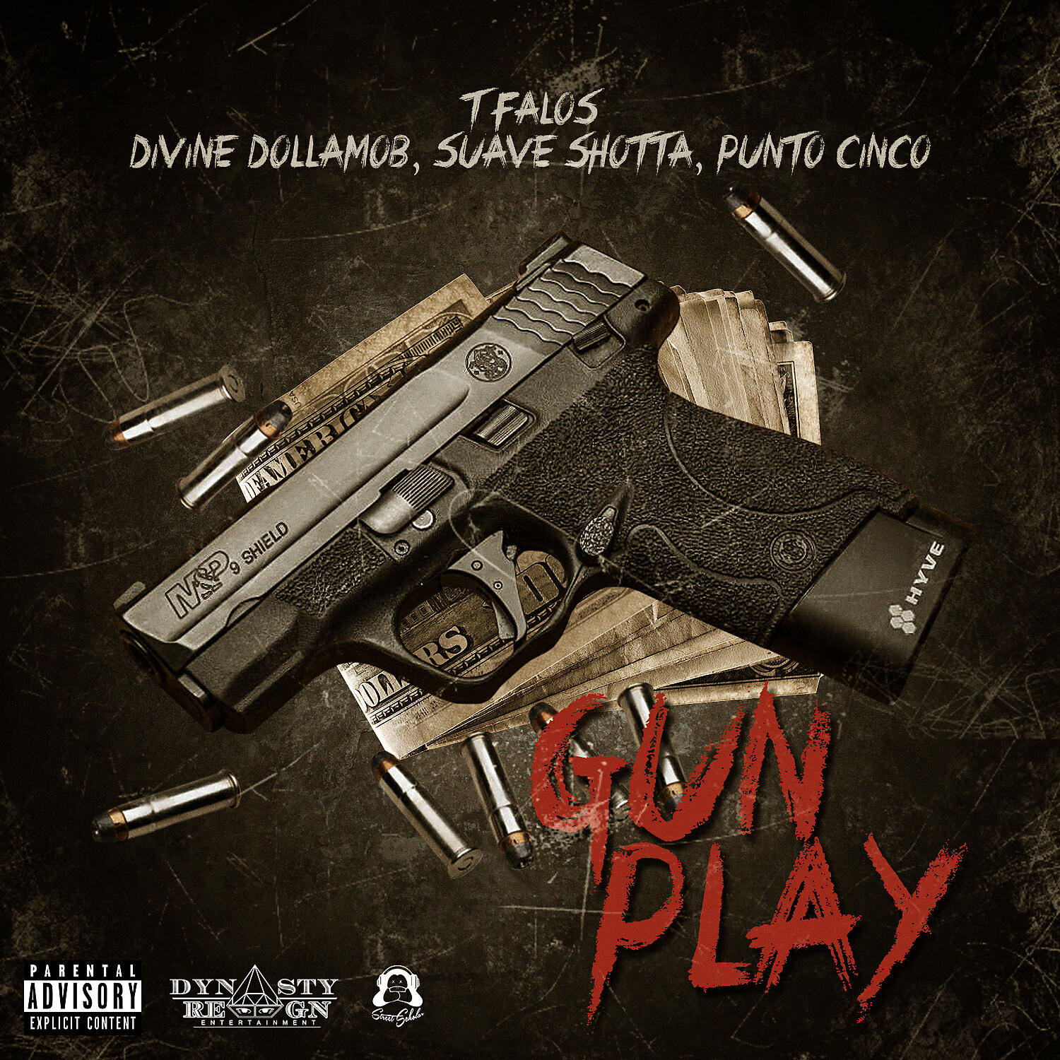 T Falos - Gun Play (feat. Divine Dollamob, Suave Shotta & Punto Cinco)