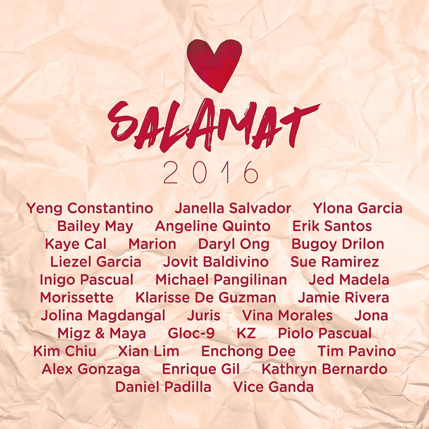 Kapamilya All - Star - Salamat (2016)