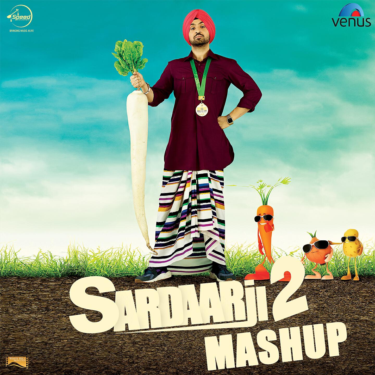 DILJIT DOSANJH - Sardaarji 2 Mashup (Rumaal / Pappleen / Razamand / Mitran / Desi / Sardaarji)