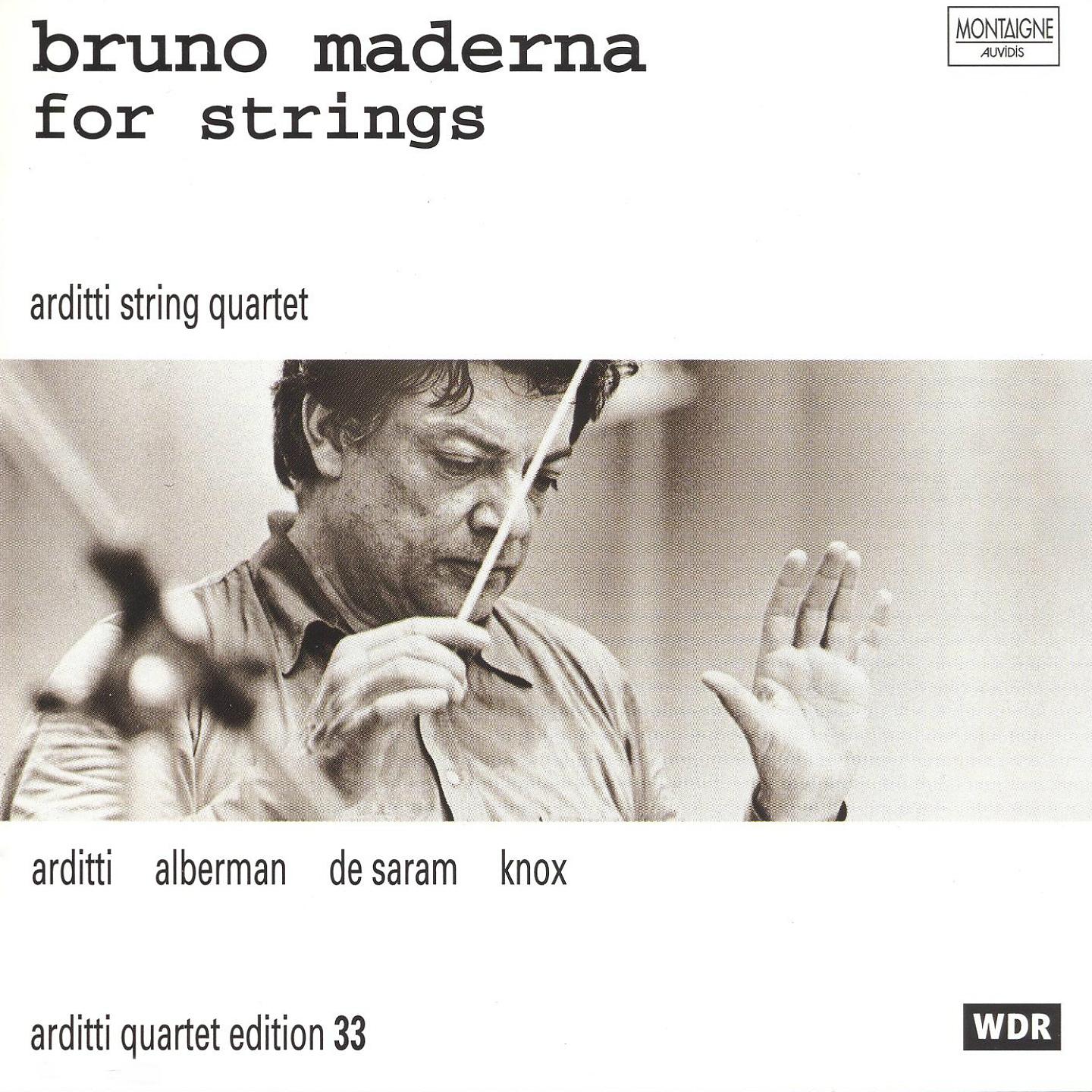 Постер альбома Bruno Maderna for String