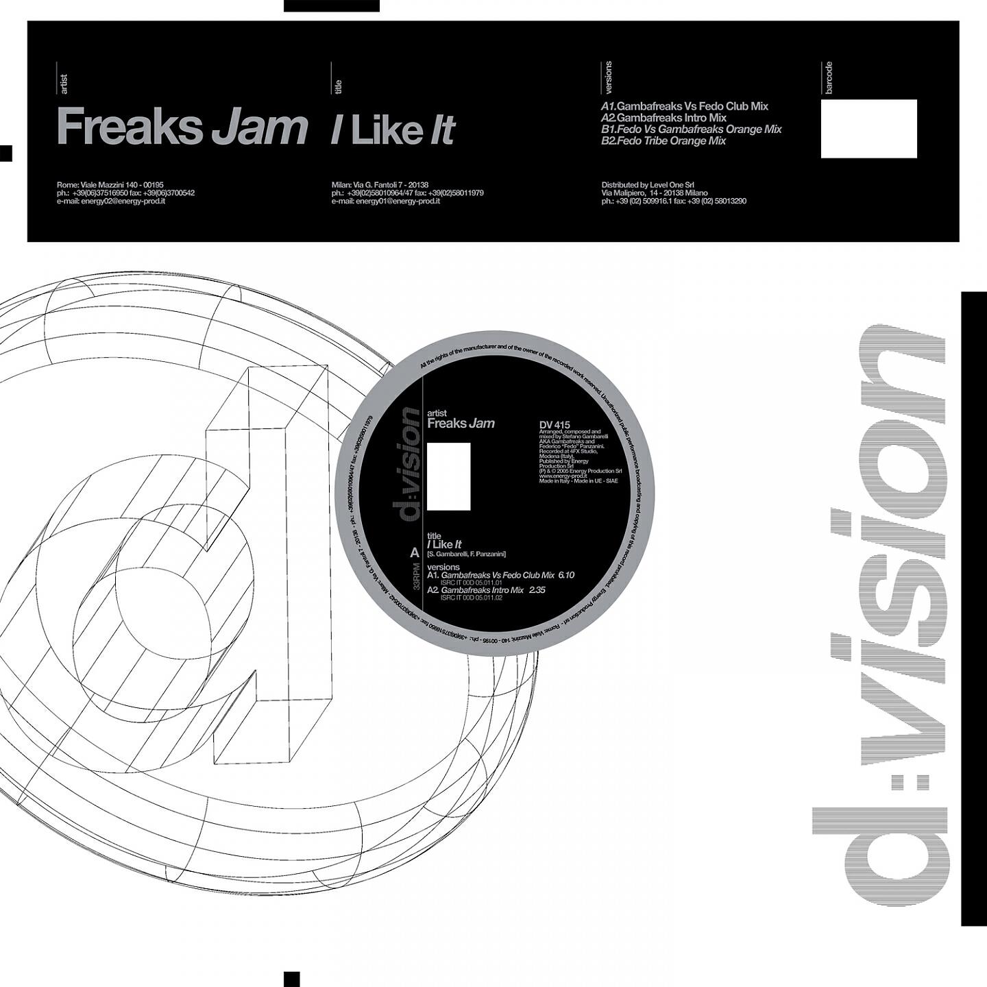 Freaks Jam - I Like it (Fedo Vs Gambafreaks Orange Mix)