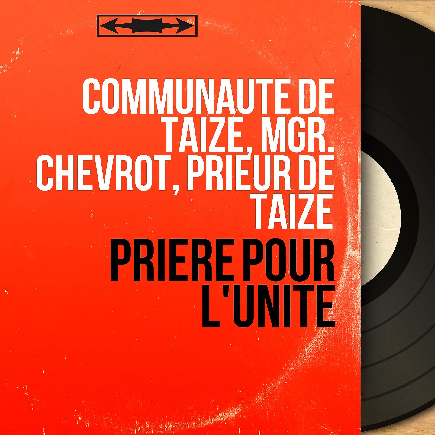 Постер альбома Prière pour l'unité