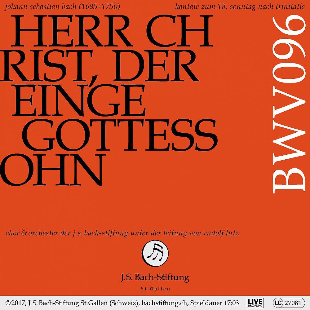Постер альбома Bachkantate, BWV 96 - Herr Christ, der einge Gottessohn