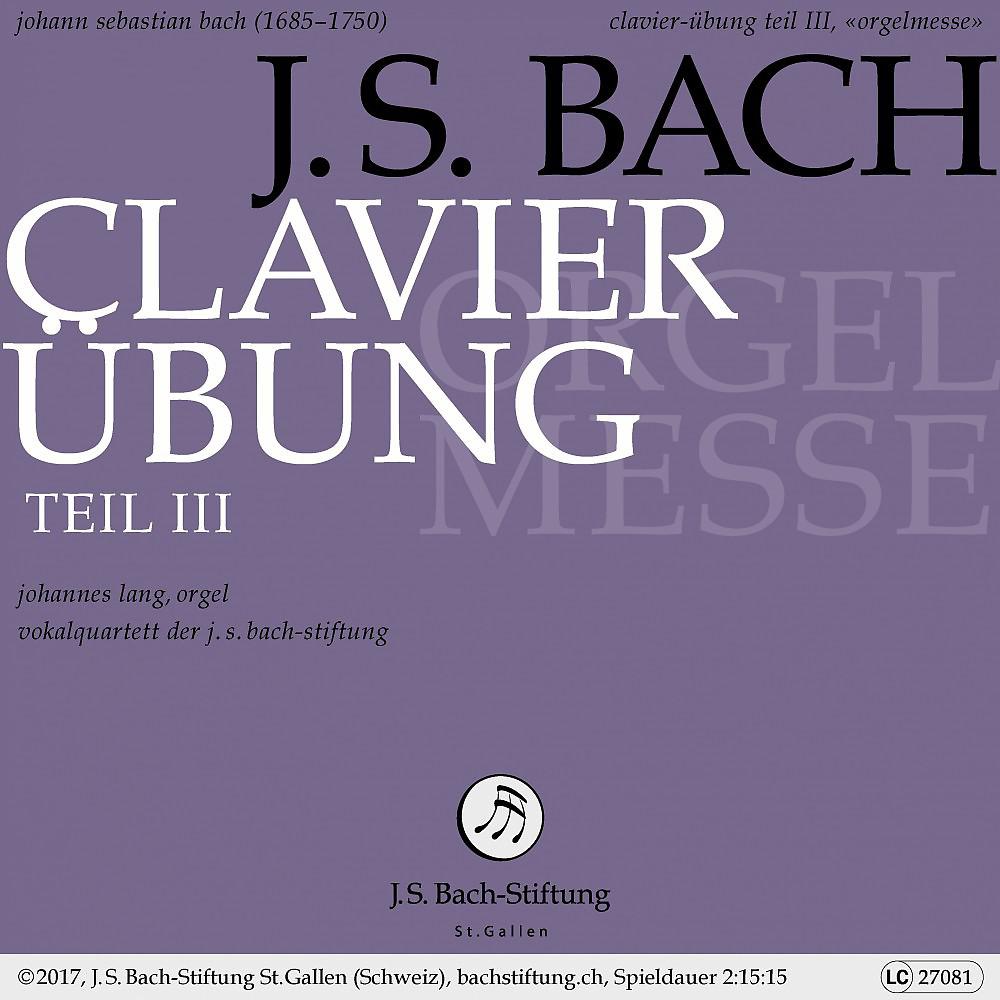 Постер альбома Clavier-Übung Teil III, Orgelmesse