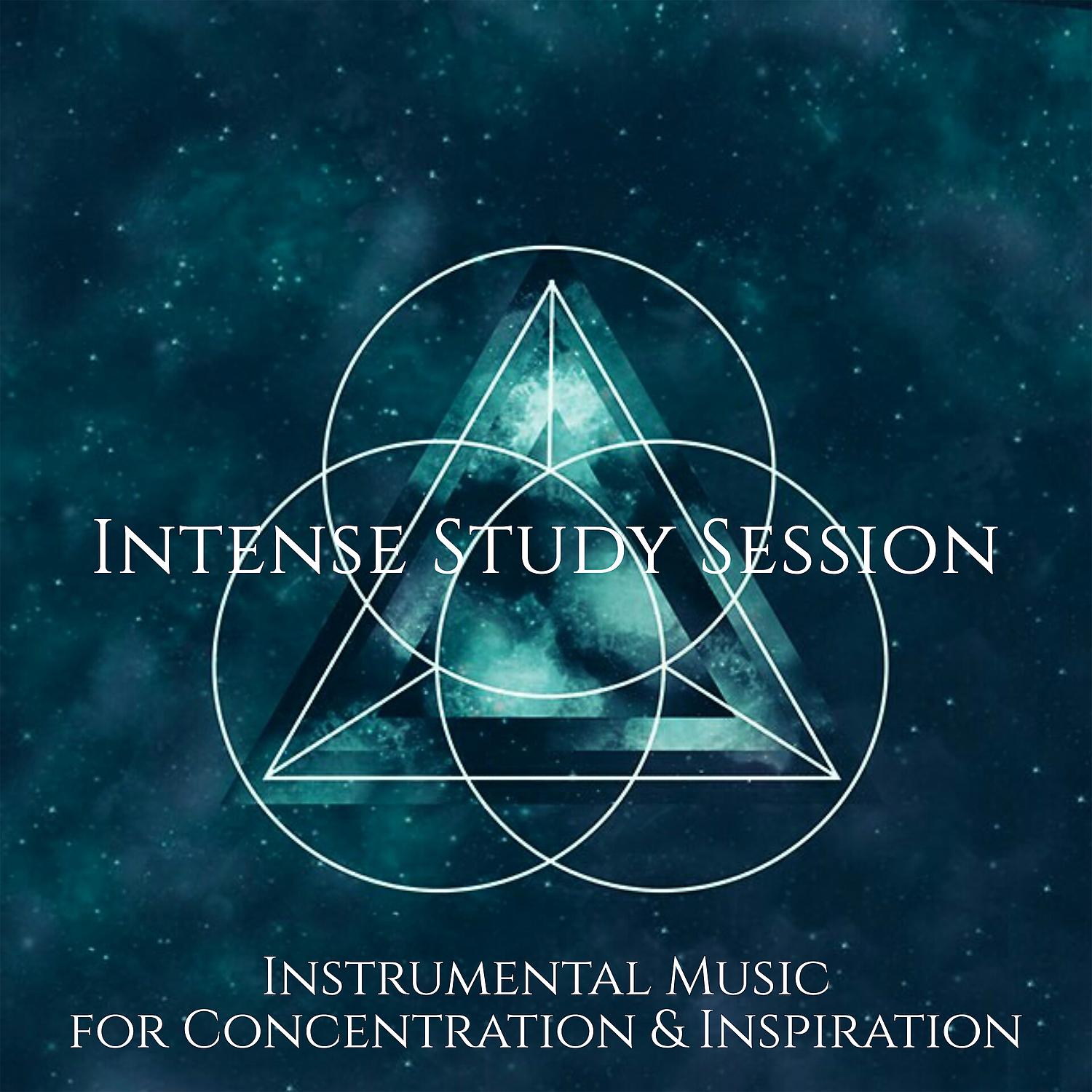 Постер альбома Intense Study Session: Instrumental Music for Concentration & Inspiration, Calm Background for Reading, Brain Exercises, Improve Memory, Stress Relief