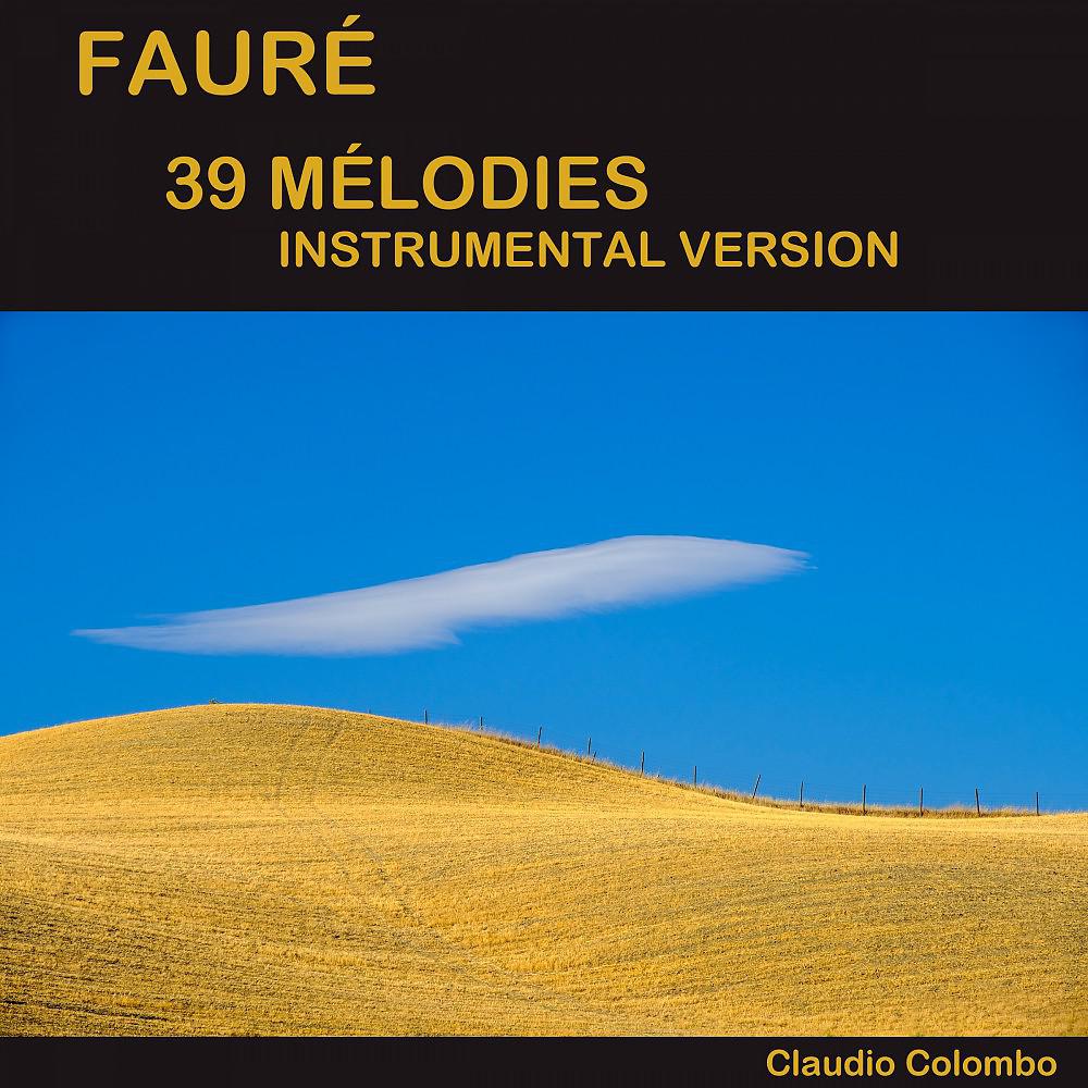Постер альбома Fauré: 39 mélodies (Instrumental Version)