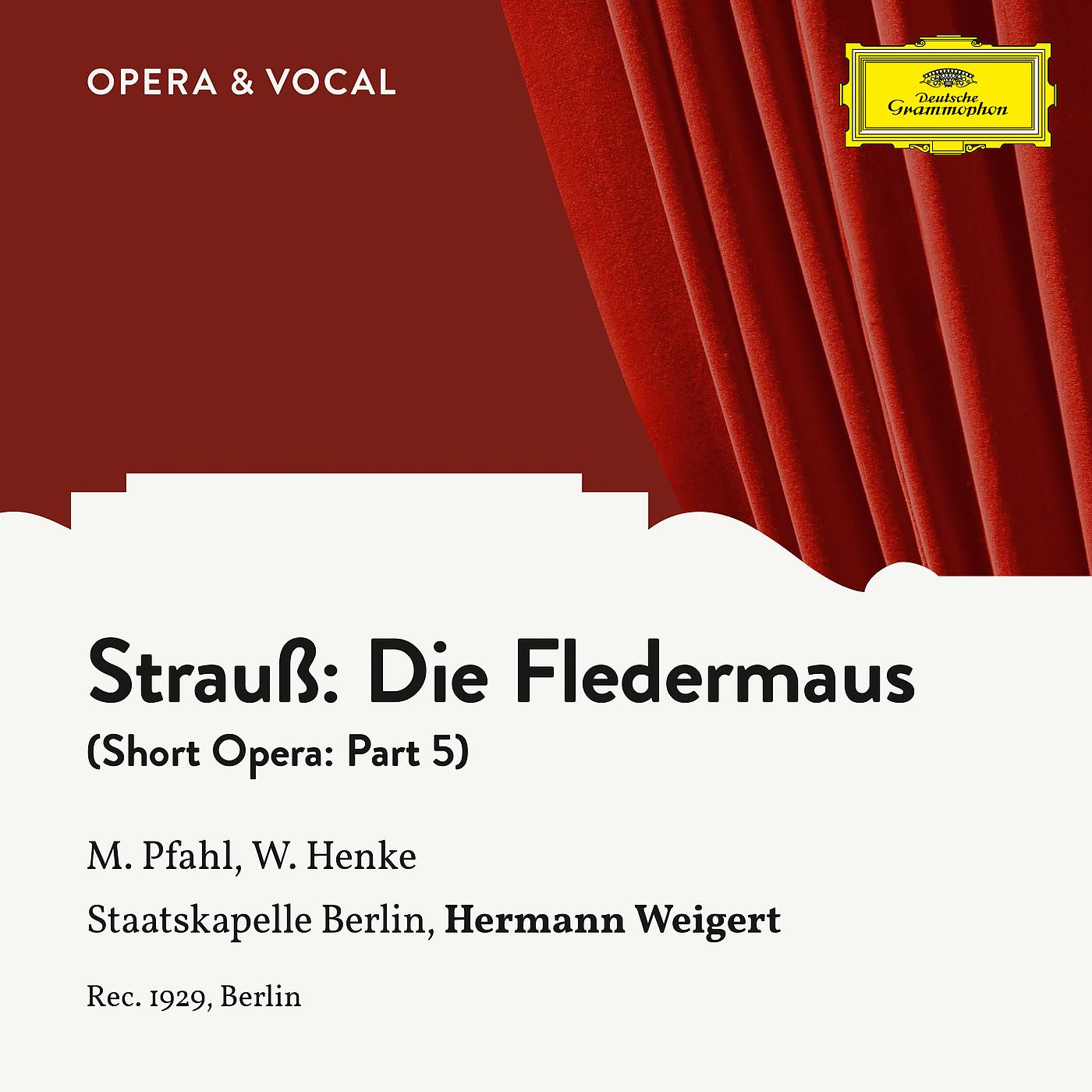 Постер альбома Strauss: Die Fledermaus: Part 5