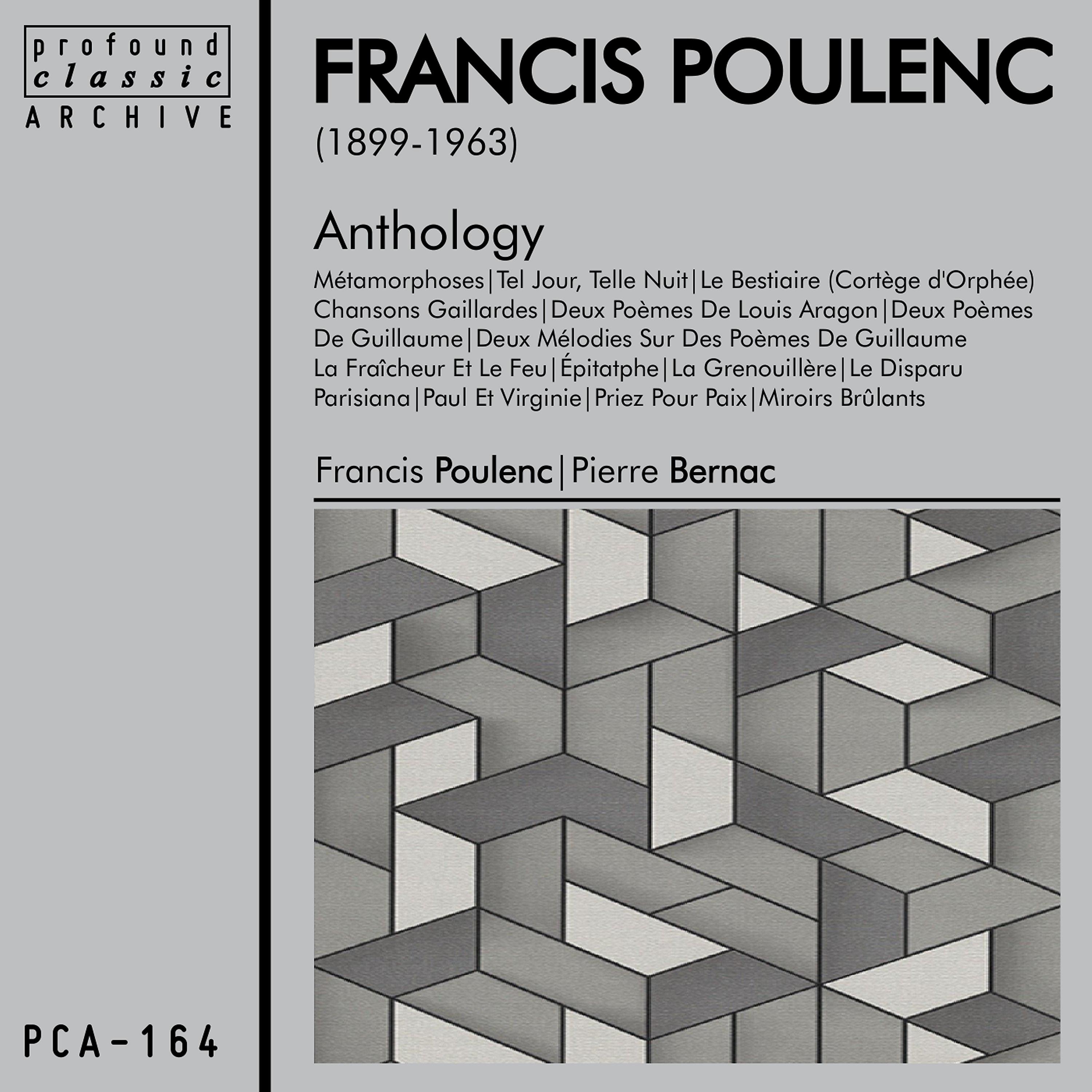 Постер альбома Francis Poulenc Anthology