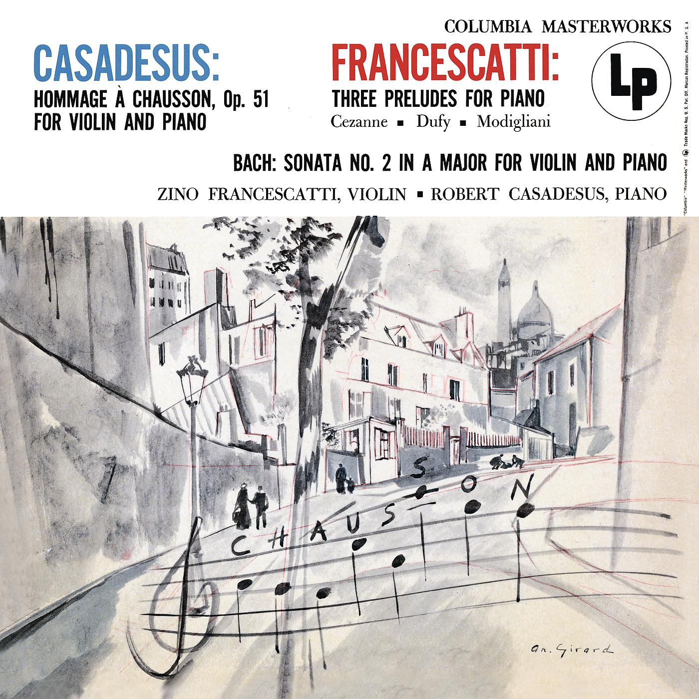 Robert Casadesus - Violin Sonata No. 2 in A Major, BWV 1015: III. Andante un poco