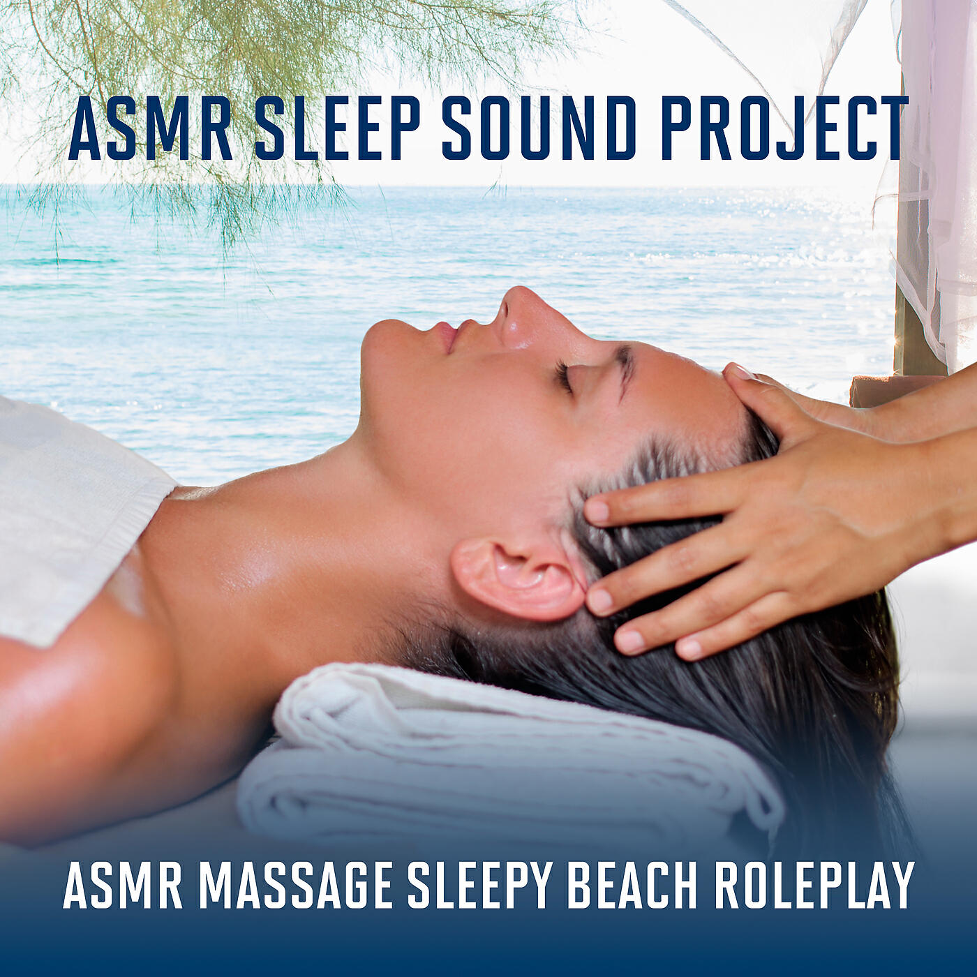 ASMR Sleep Sound Project - ASMR Beach Massage: Whispering, Mouth Sounds, Brain Massage