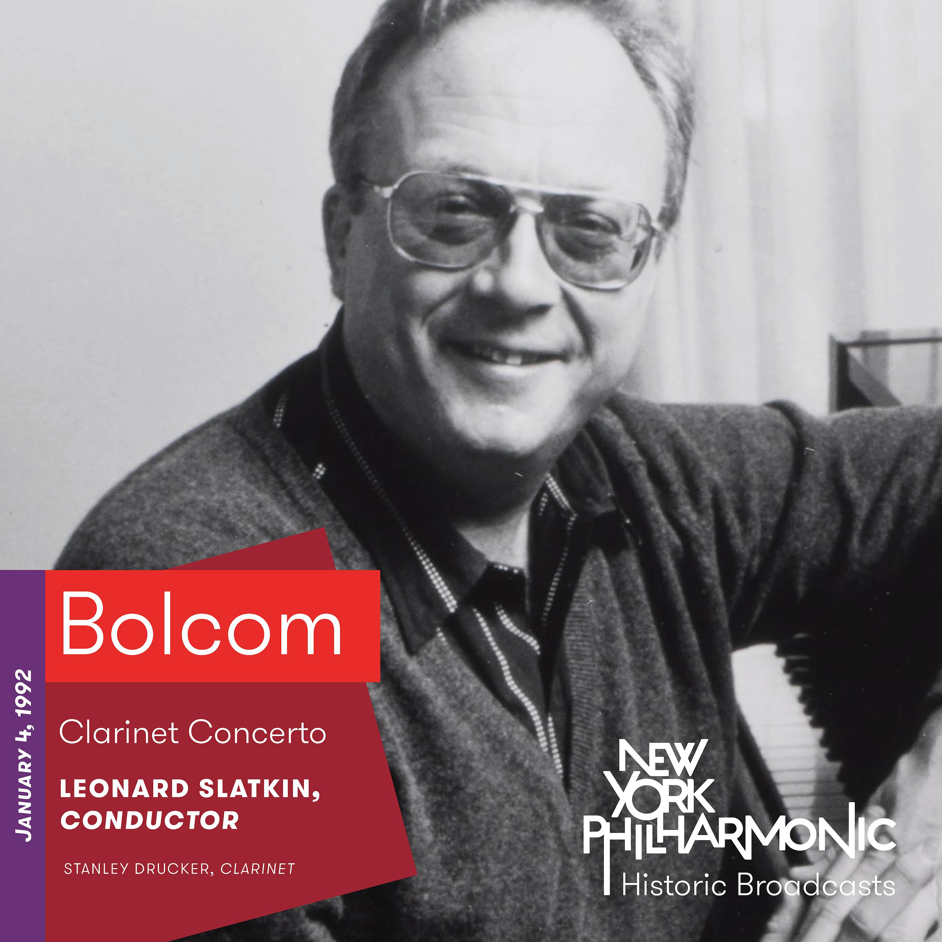 Постер альбома Bolcom: Clarinet Concerto (Recorded 1992)