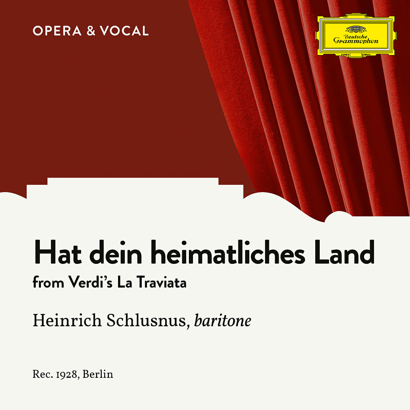 Heinrich Schlusnus - Verdi: La Traviata - Hat dein heimatliches Land (Sung in German)