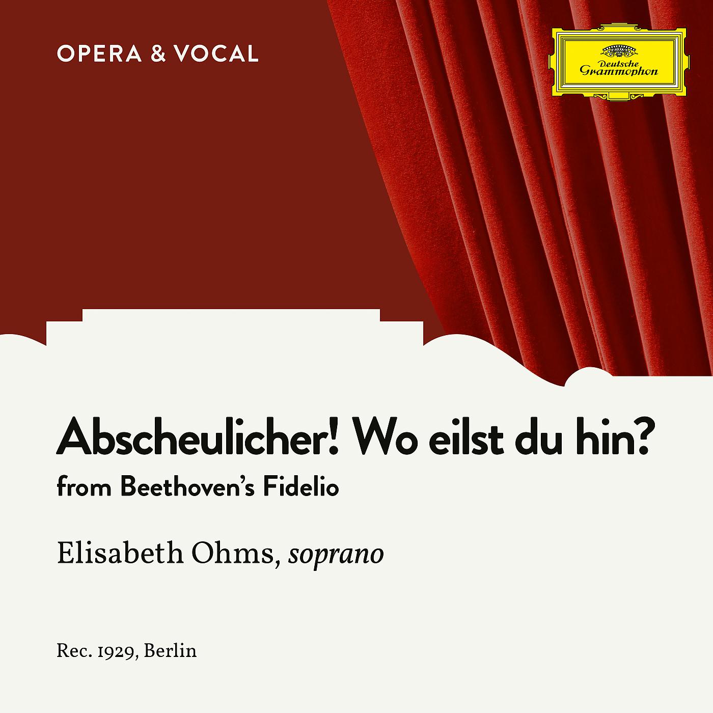 Постер альбома Beethoven: Fidelio, Op. 72: Abscheulicher! Wo eilst du hin?